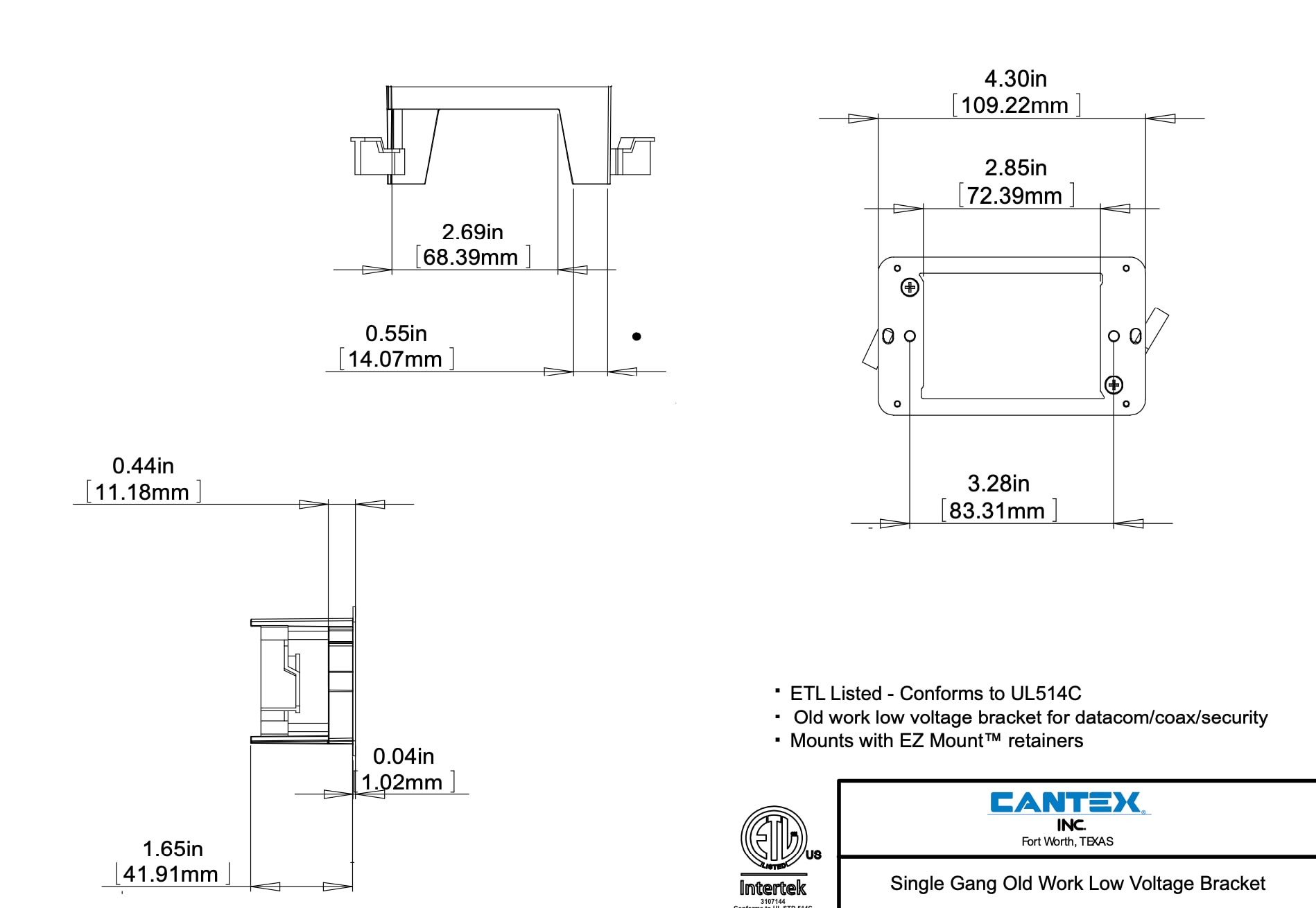 CANTEX LEZLV1-OW Electrical-Box - View #5