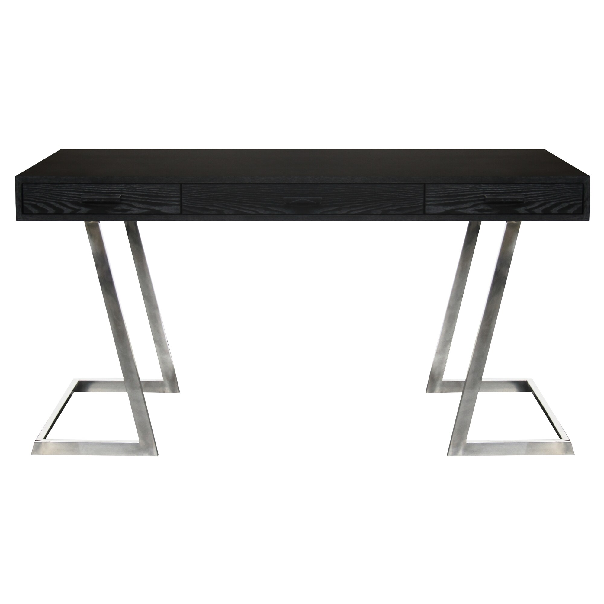 Armen Living LCJNDEBL Juniper 60-Inches Black Modern/Contemporary Poplar Writing desk