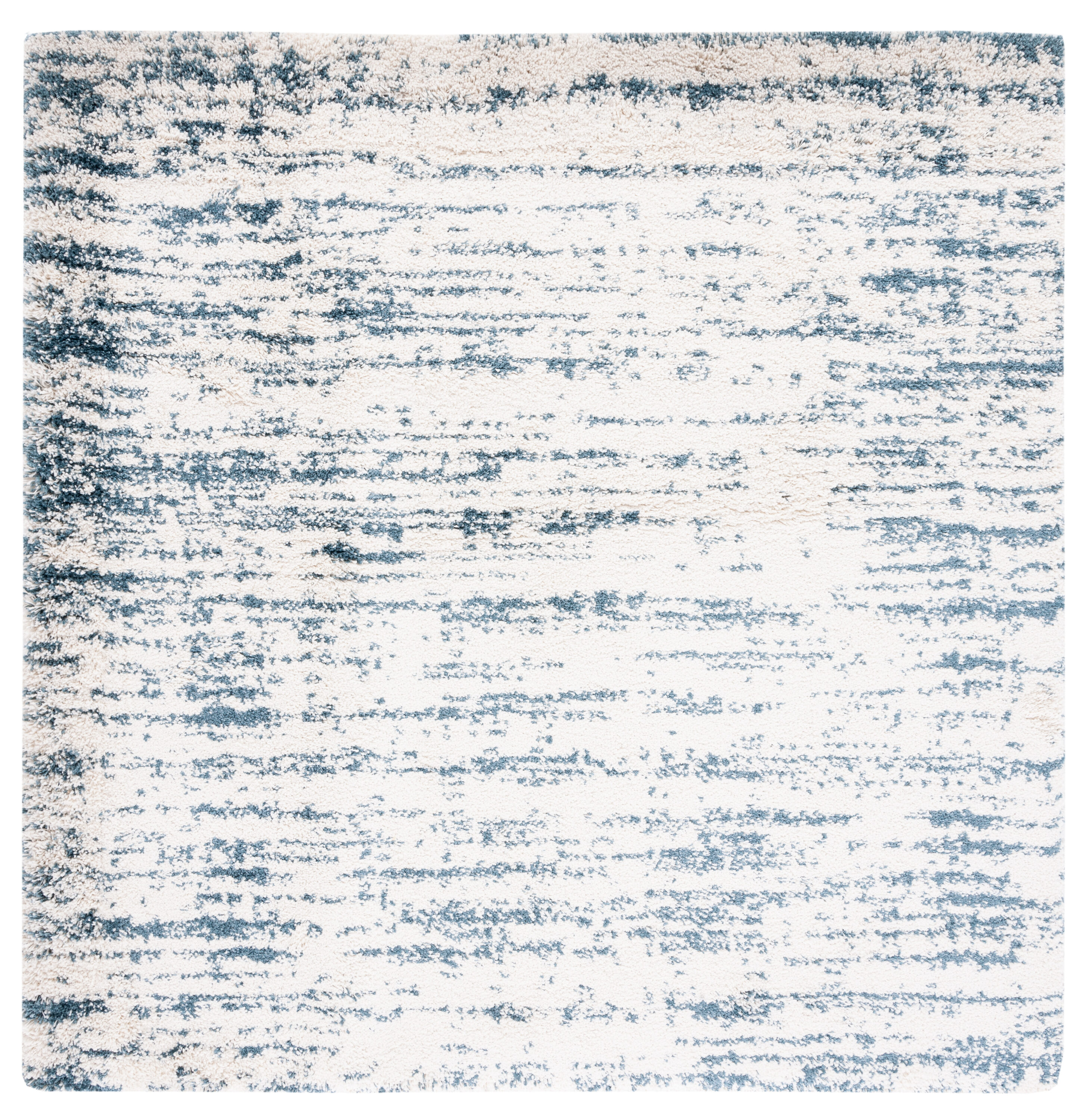 Hudson Shag 299A Ivory Slate Blue 7 X 7 Area Rug