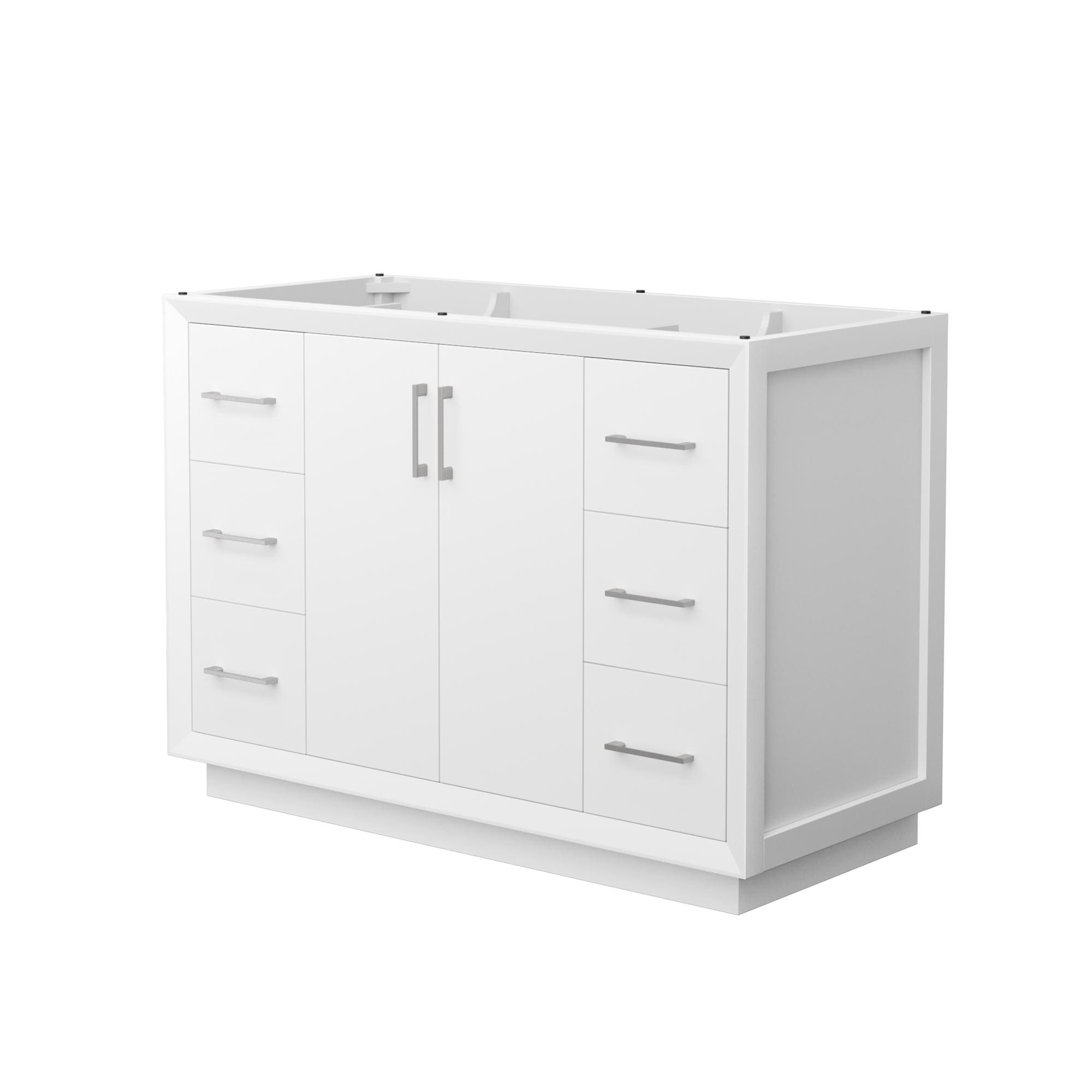 Wyndham Collection Strada Bathroom Vanity Base Cabinet without Top