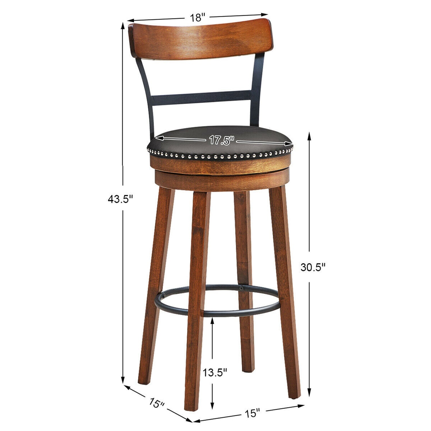 Costway CSHY000275 stools - View #3