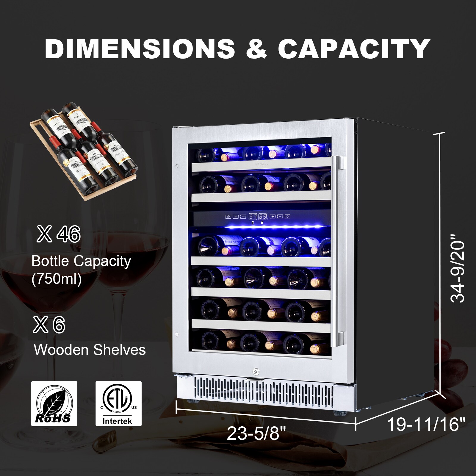 Akicon LC-145A2EQ-BS Wine-Chillers - View #9
