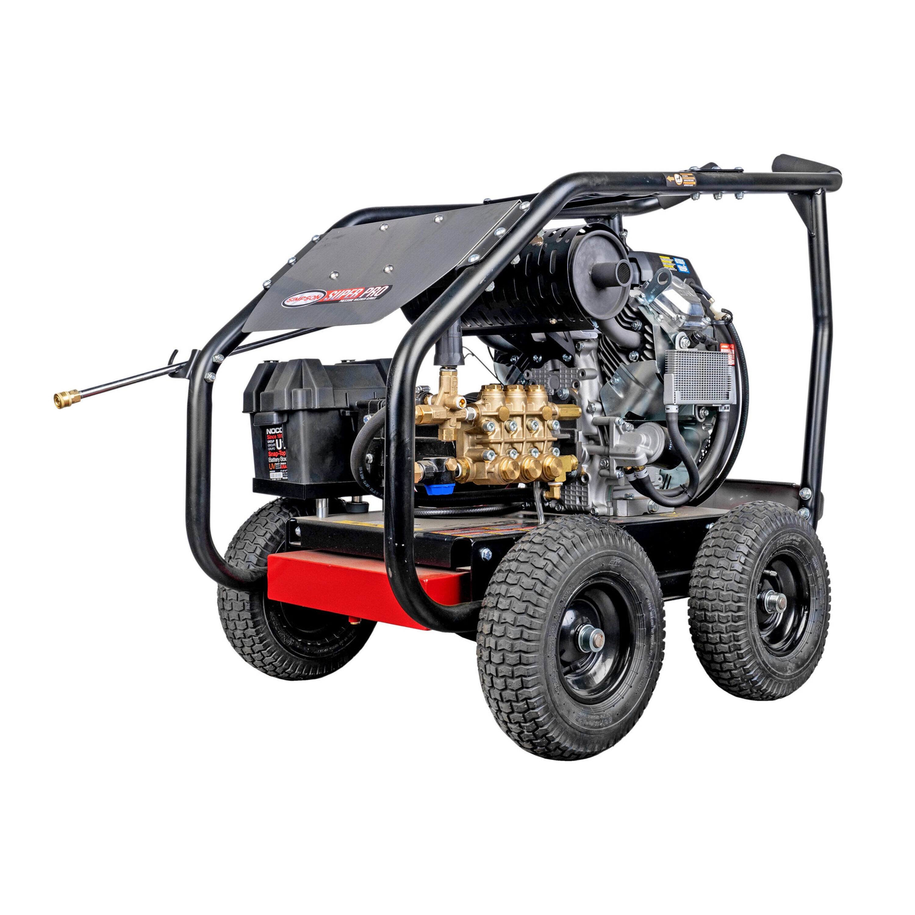 SIMPSON SW4060SUGL SuperPro 4000 PSI at 6 GPM Roll-Cage 4000-PSI Cold Water Gas Pressure washer with 4 Spray Tips