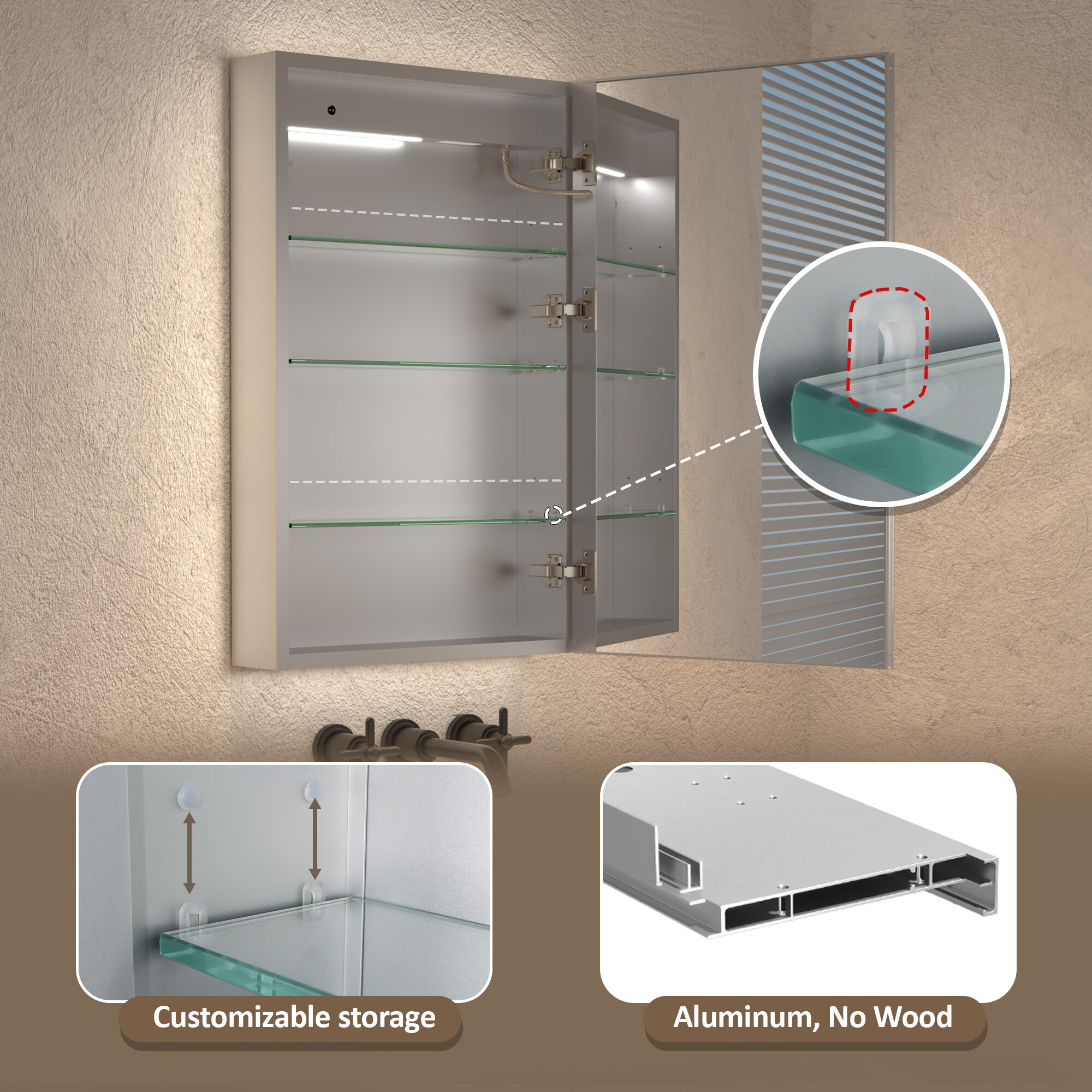 ExBrite EBMC2032V3RX Bathroom-Medicine-Cabinets - View #9