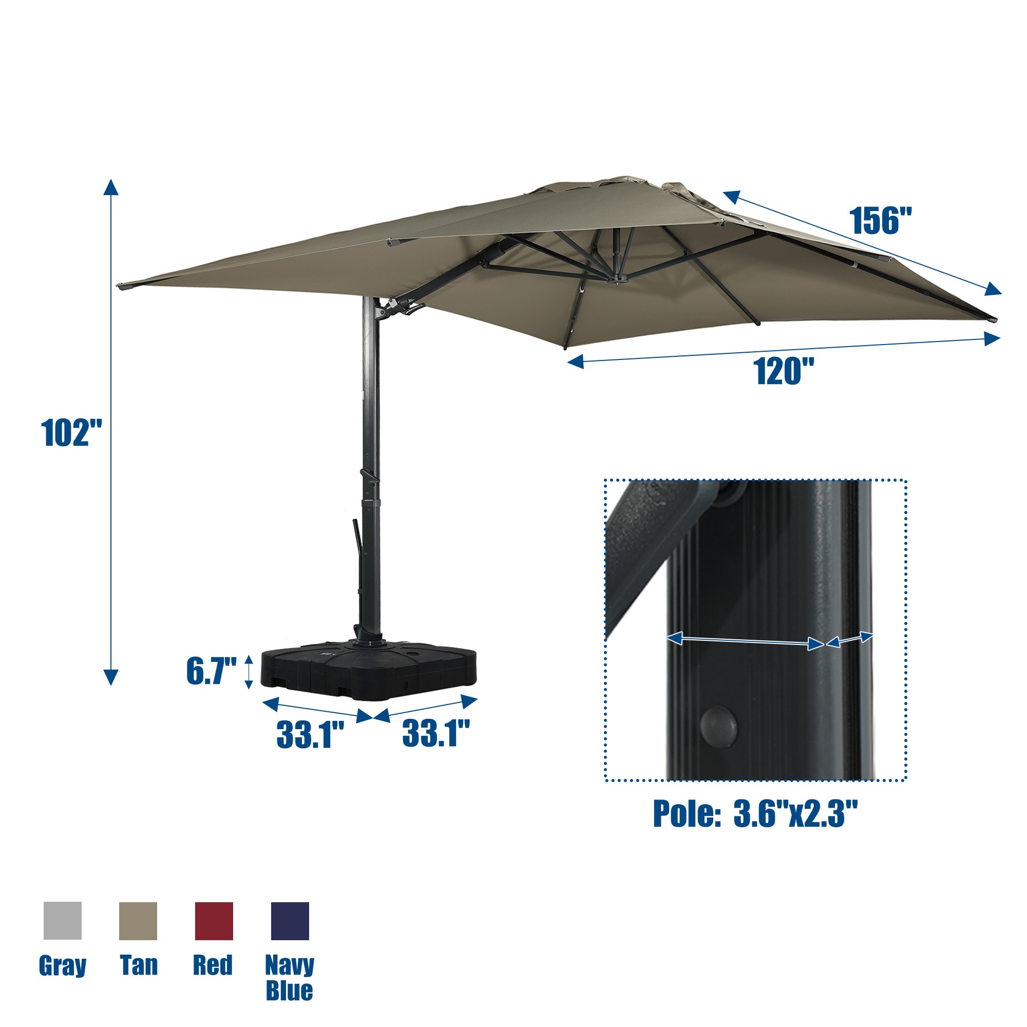 CASAINC CA-LEDWG02RD Umbrellas-2 - View #5