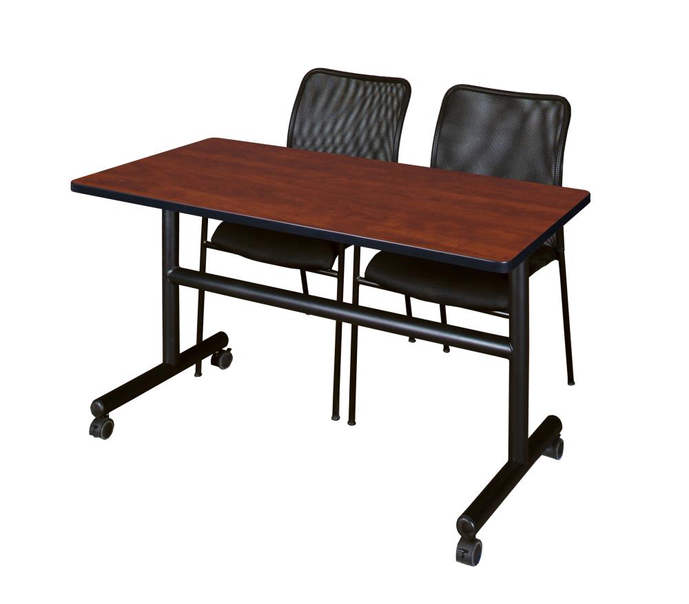 Regency MKFT4830CH75BK Training Red 4-Person Training Table (48-in W x 29-in H)
