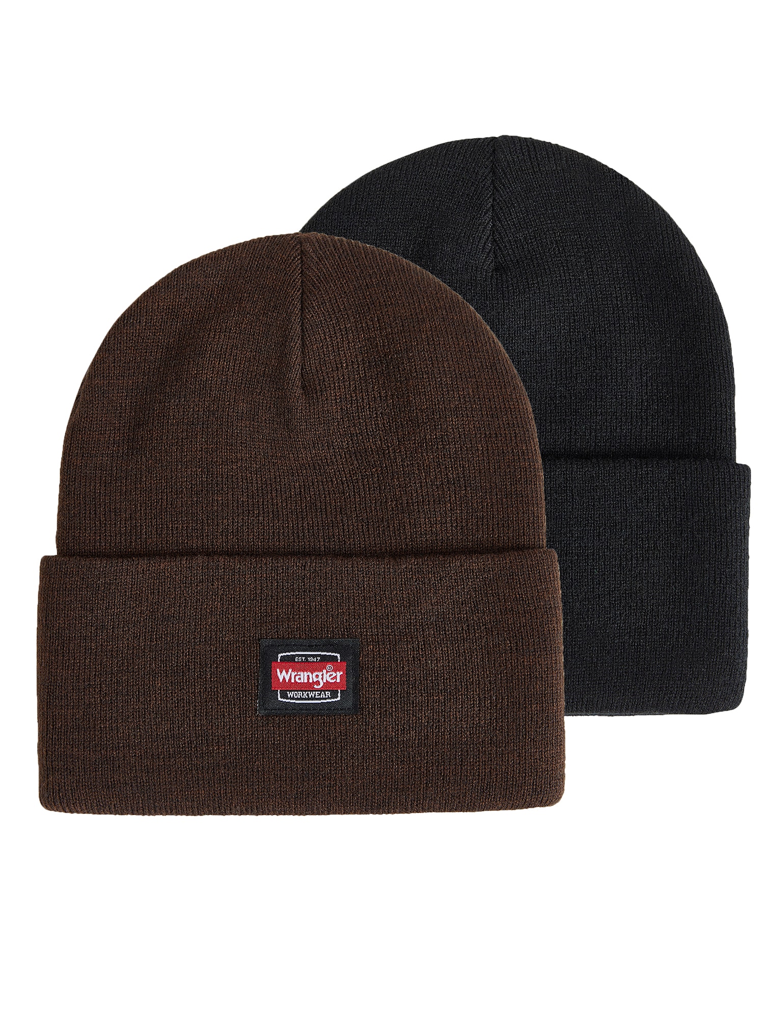 Wrangler WW10M0551B Men's Brown/Black Polyester Knit hat