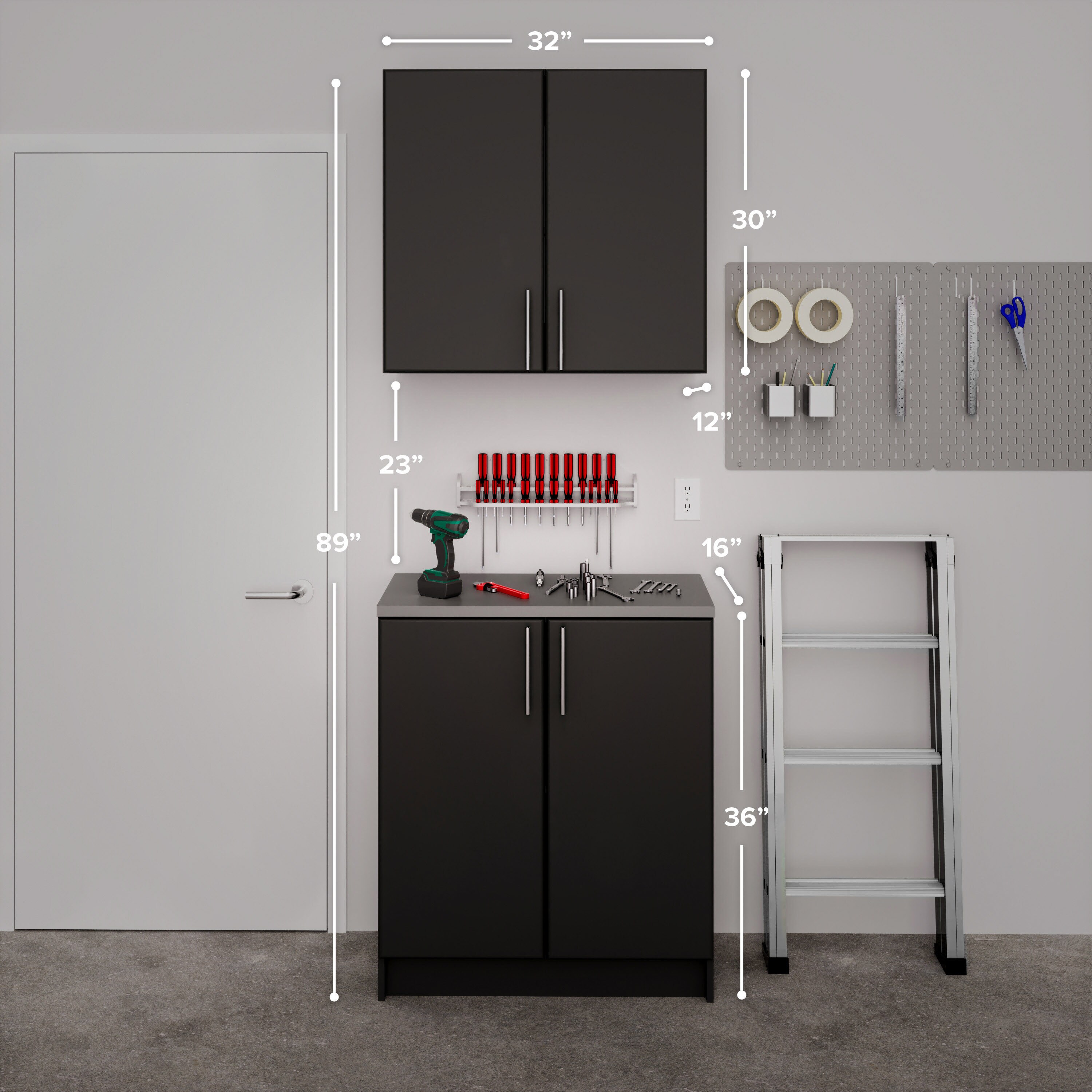 Prepac BRSX-1017-2M Utility-Storage-Cabinets - View #6