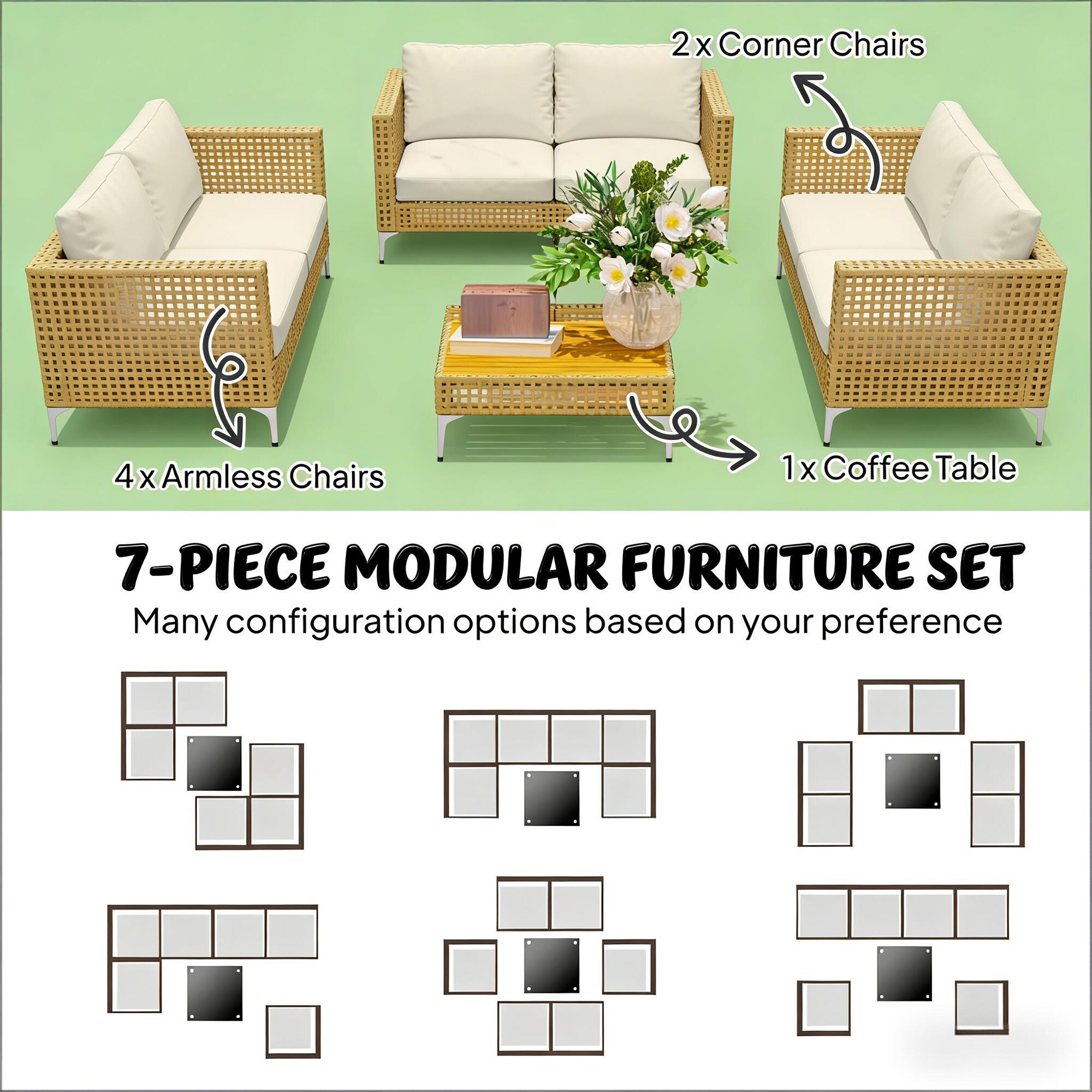 Bybafun YA3800214 Patio-Conversation-Sets - View #6