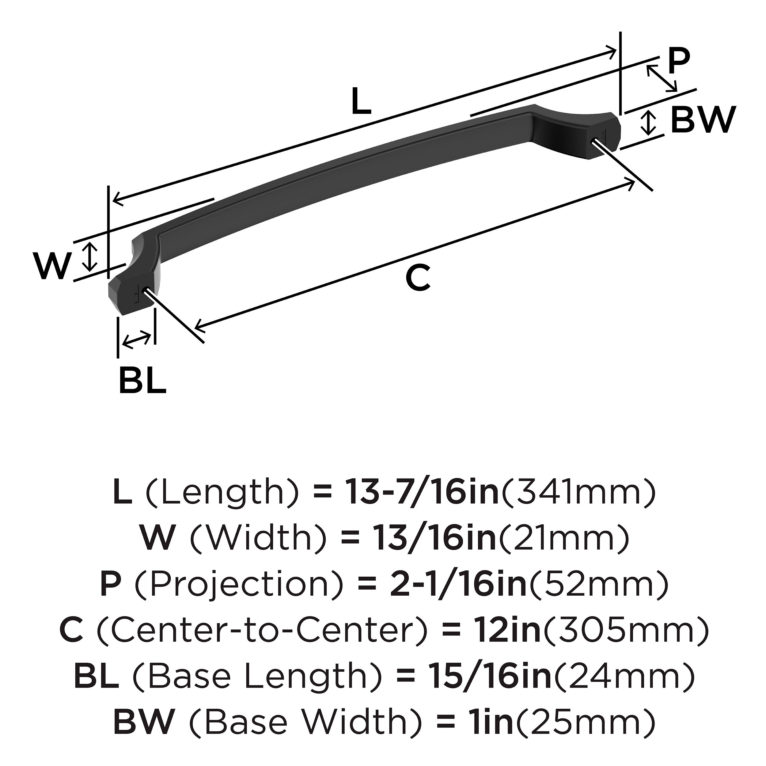 Amerock BP36713MB Cabinet-Pulls - View #4