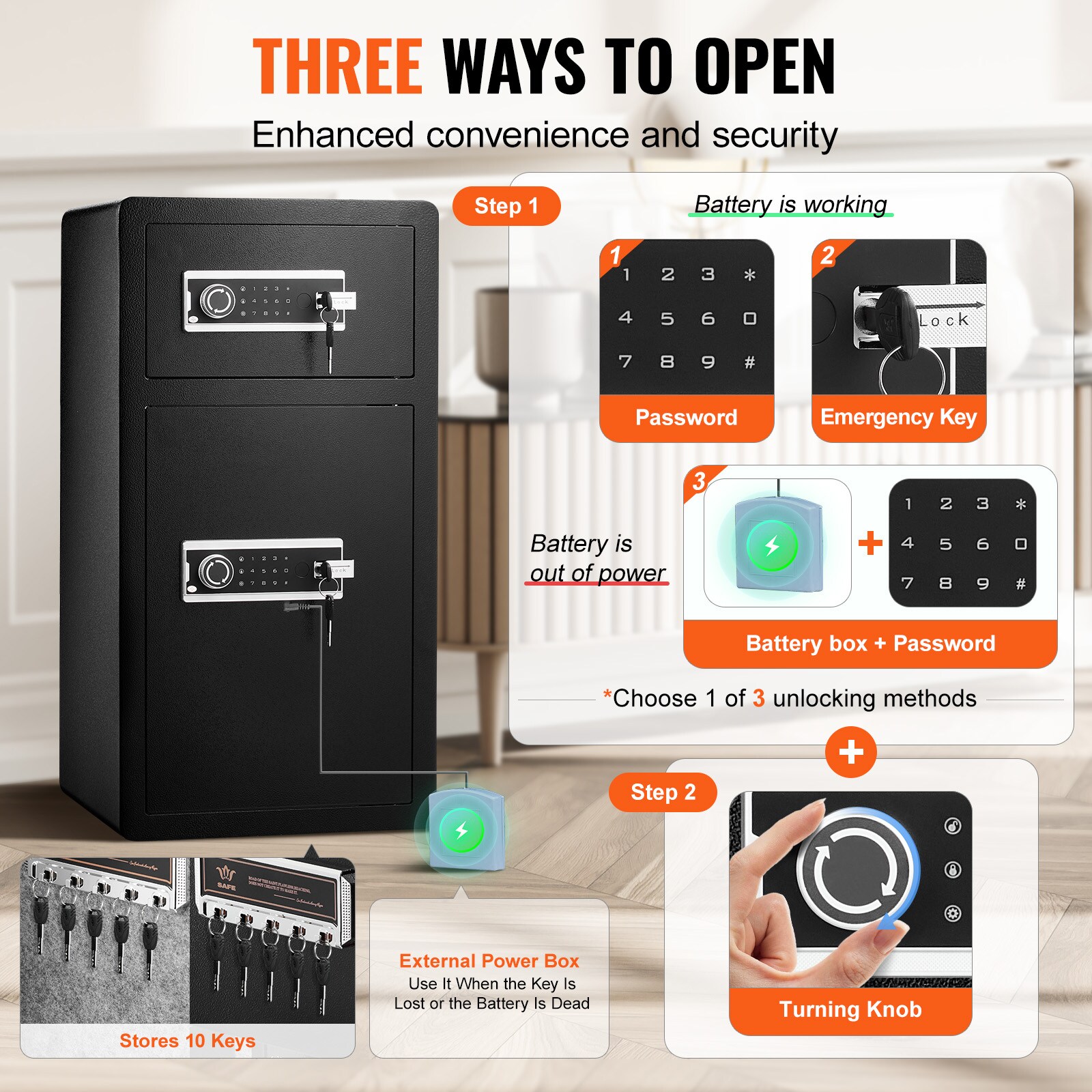 GIVIMO LW102GIVSS3104 Floor-Wall-Safes - View #4