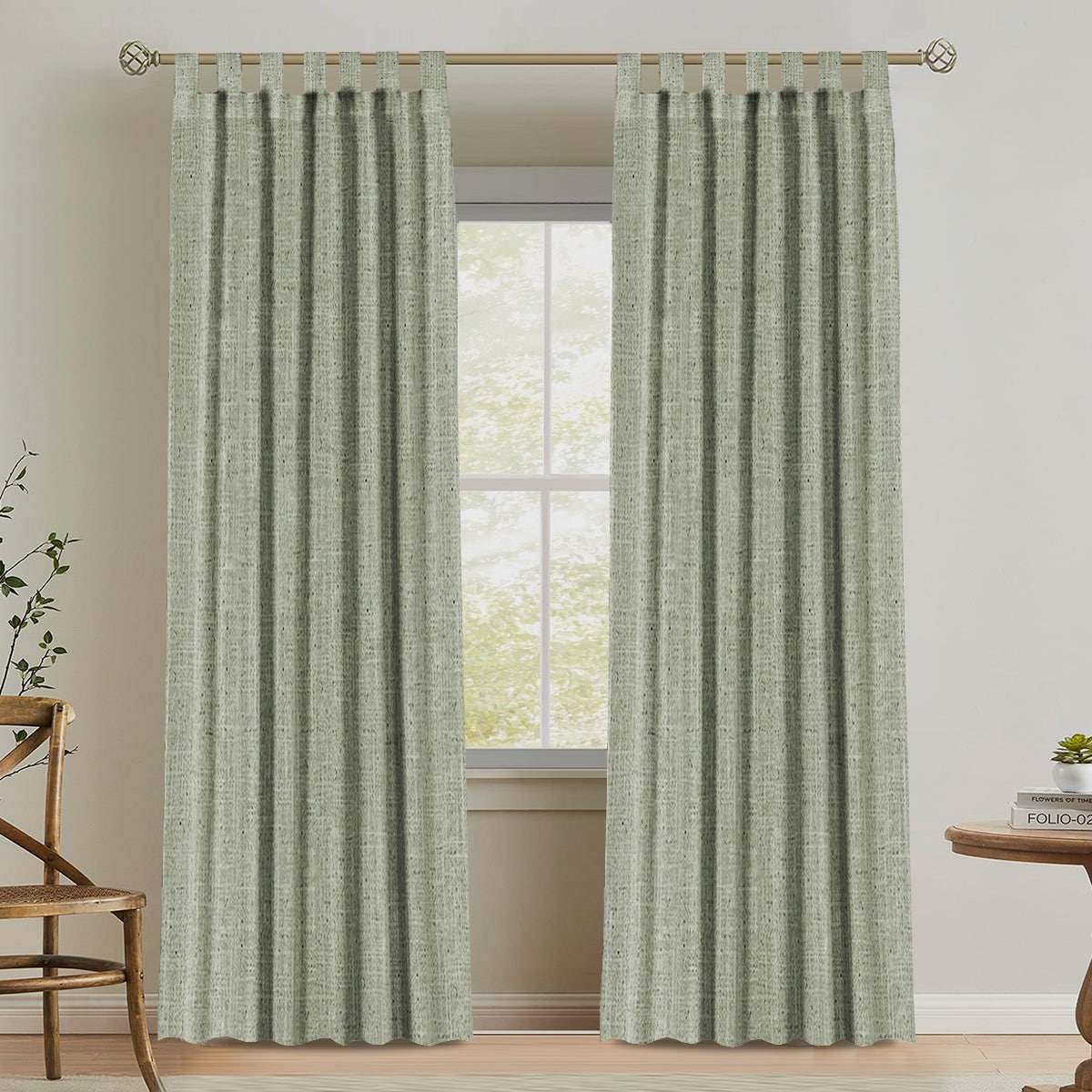 H.Versailtex TABDM5284STONEBLUE curtains - View #12