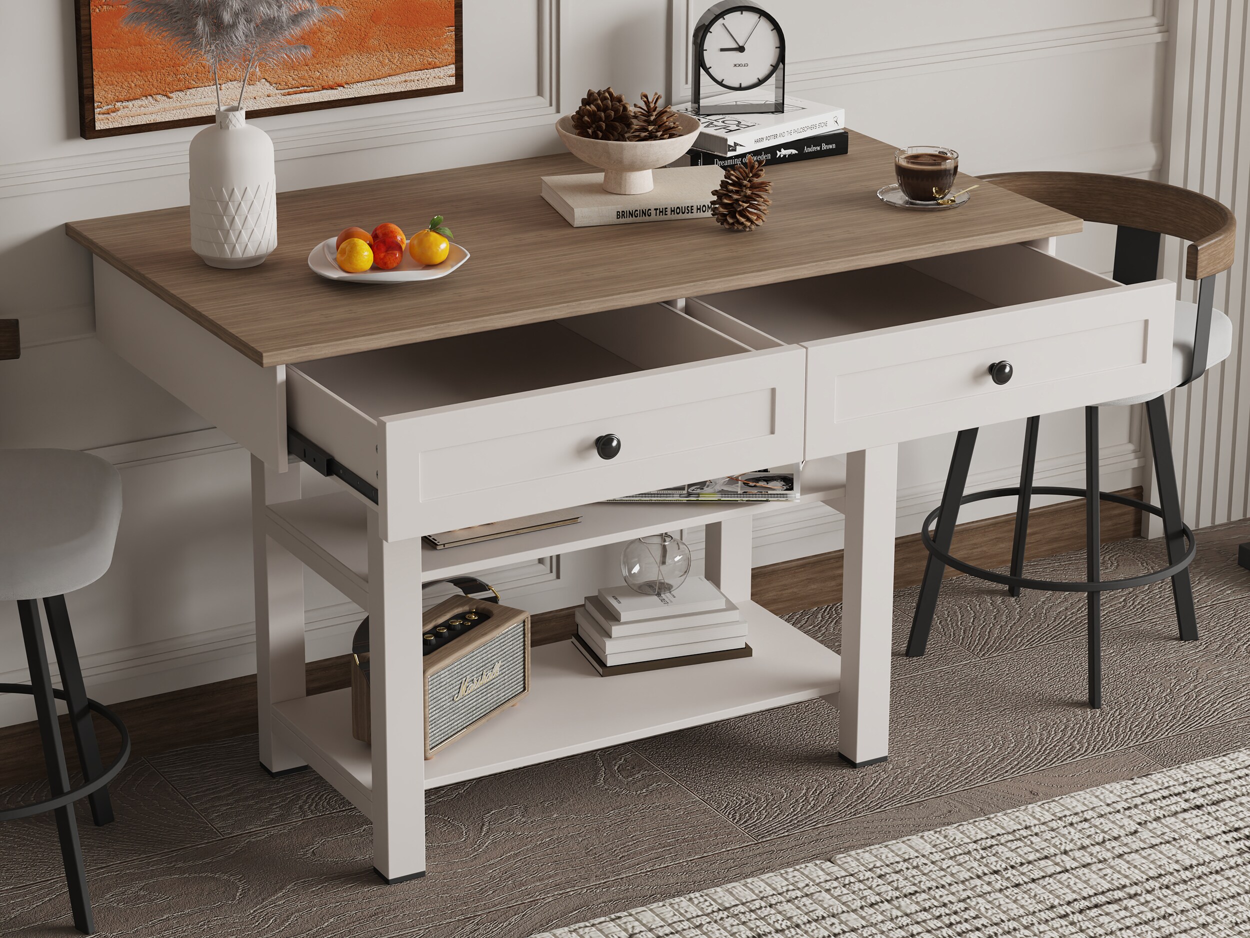 Oaks Decor SS-BDF5204-W Console-Sofa-Tables - View #2