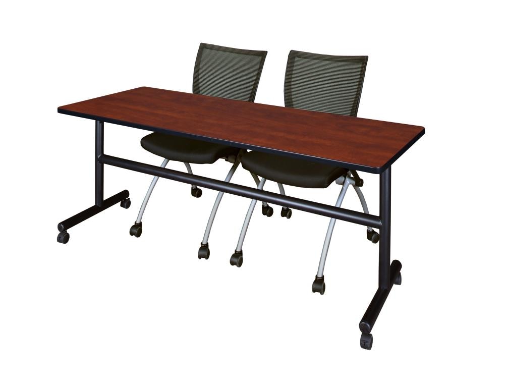 Regency MKFT7230CH09BK Training Red 4-Person Training Table (72-in W x 29-in H)