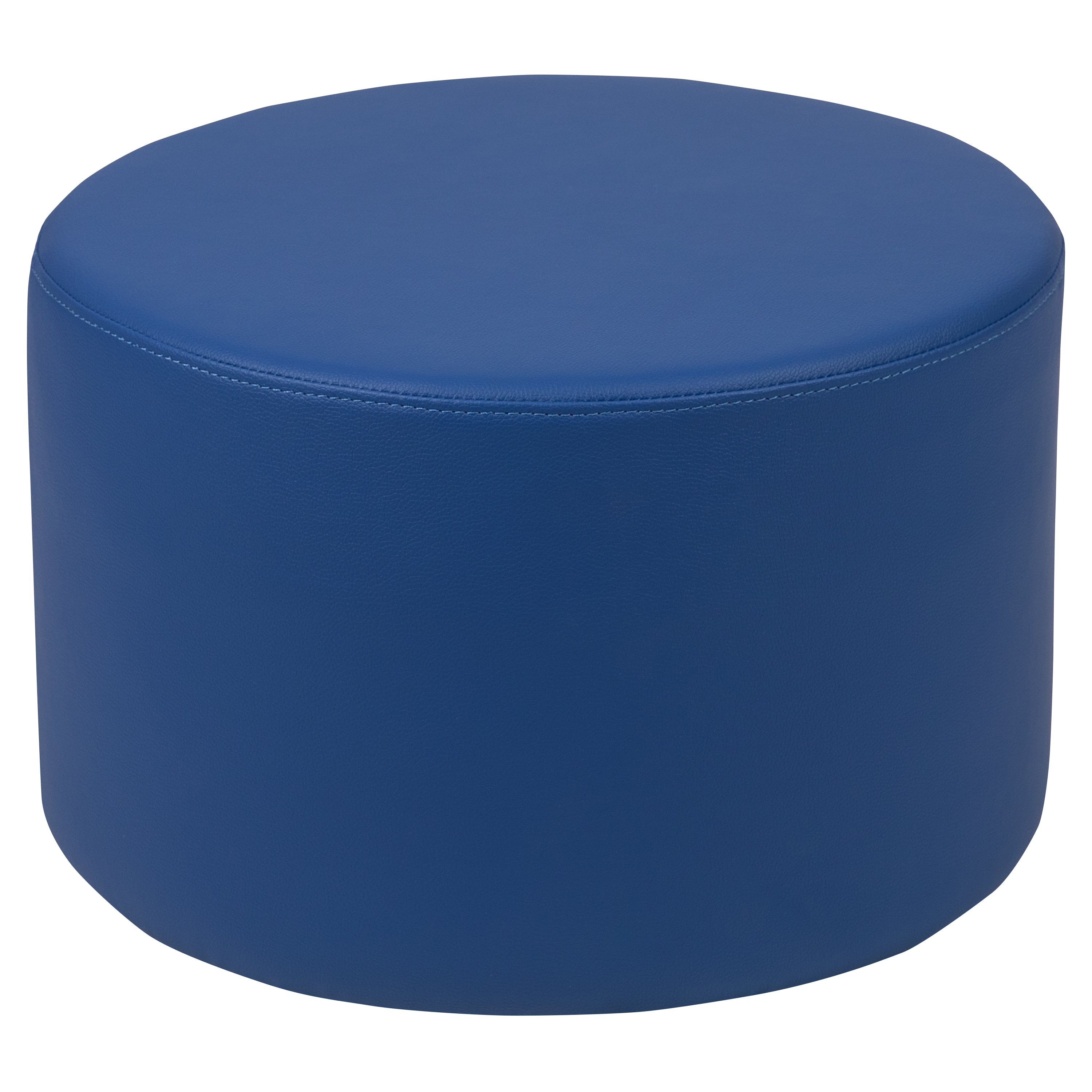 Flash Furniture Flexible Circle Soft Seating Ottoman for Classrooms and  Daycares - 12-in Seat Height Blue in the Chairs department at