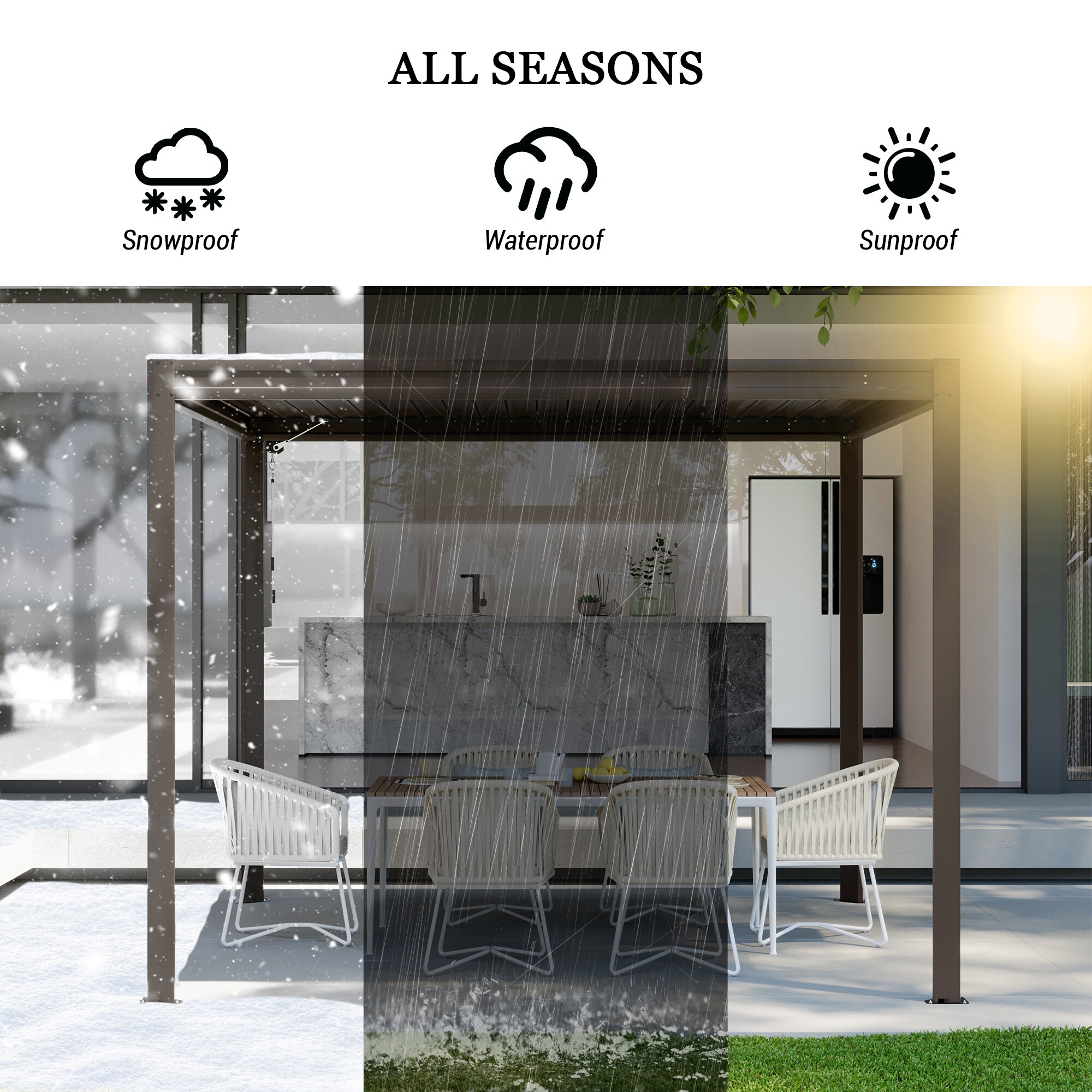 Mondawe MD-LGMF1630-BR Pergolas-2 - View #11
