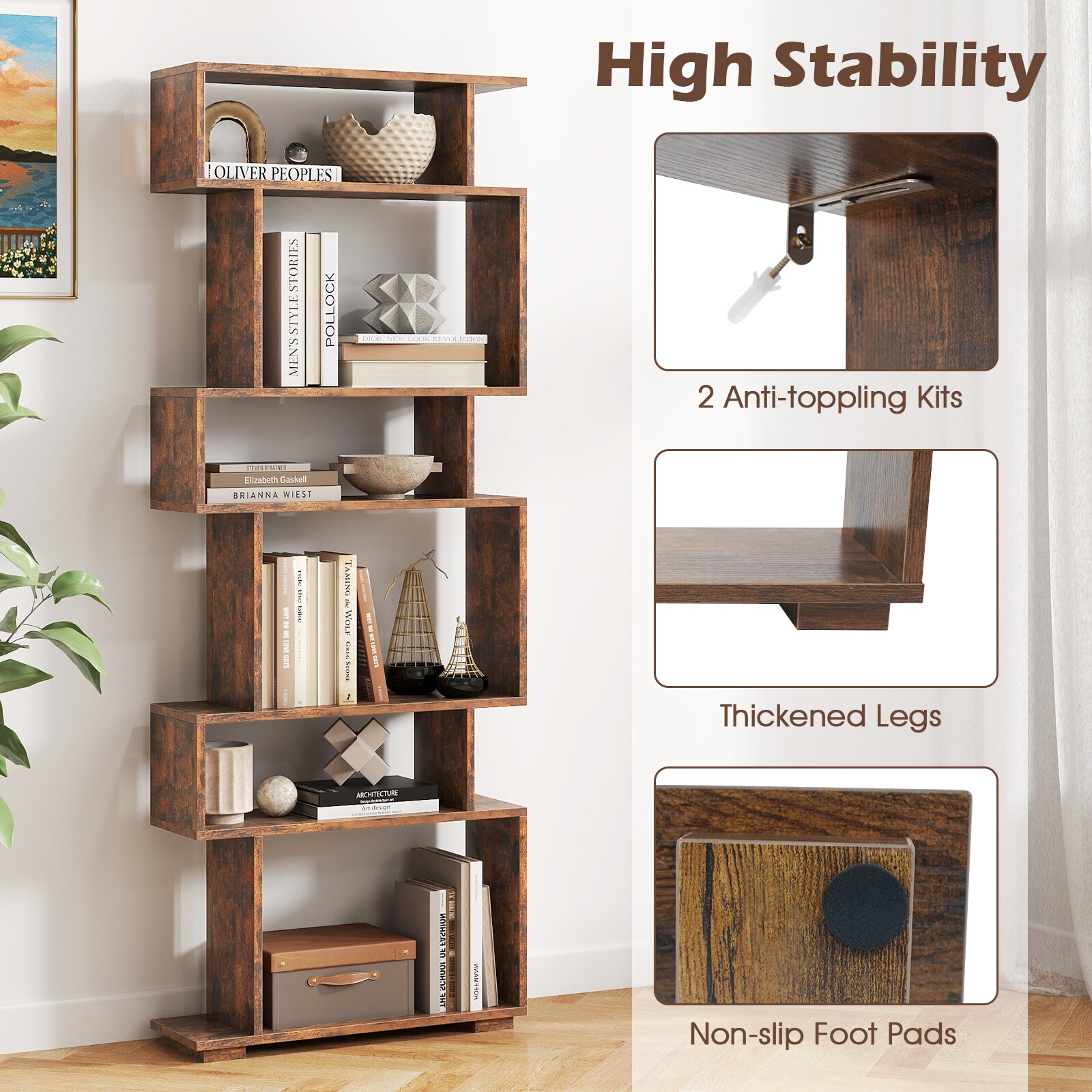 Volenca VOL-E4E8S6 bookcases - View #6