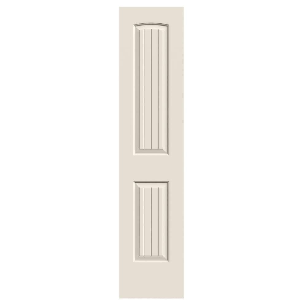 JELD-WEN JW137500129 Santa Fe 18-in x 80-in Primed 2-panel round top plank Smooth Hollow core Primed Molded composite Slab Door