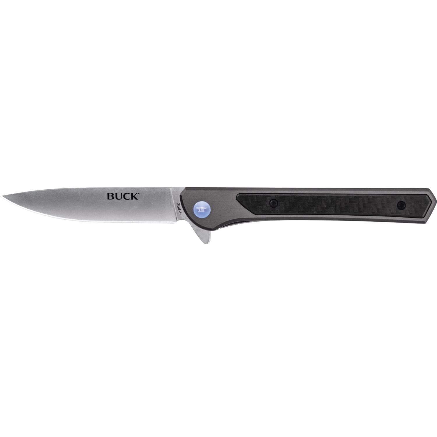 Buck Knives Cavalier Gray 7Cr Stainless Steel 8.1 Inch Folding Knife #EJD8093453