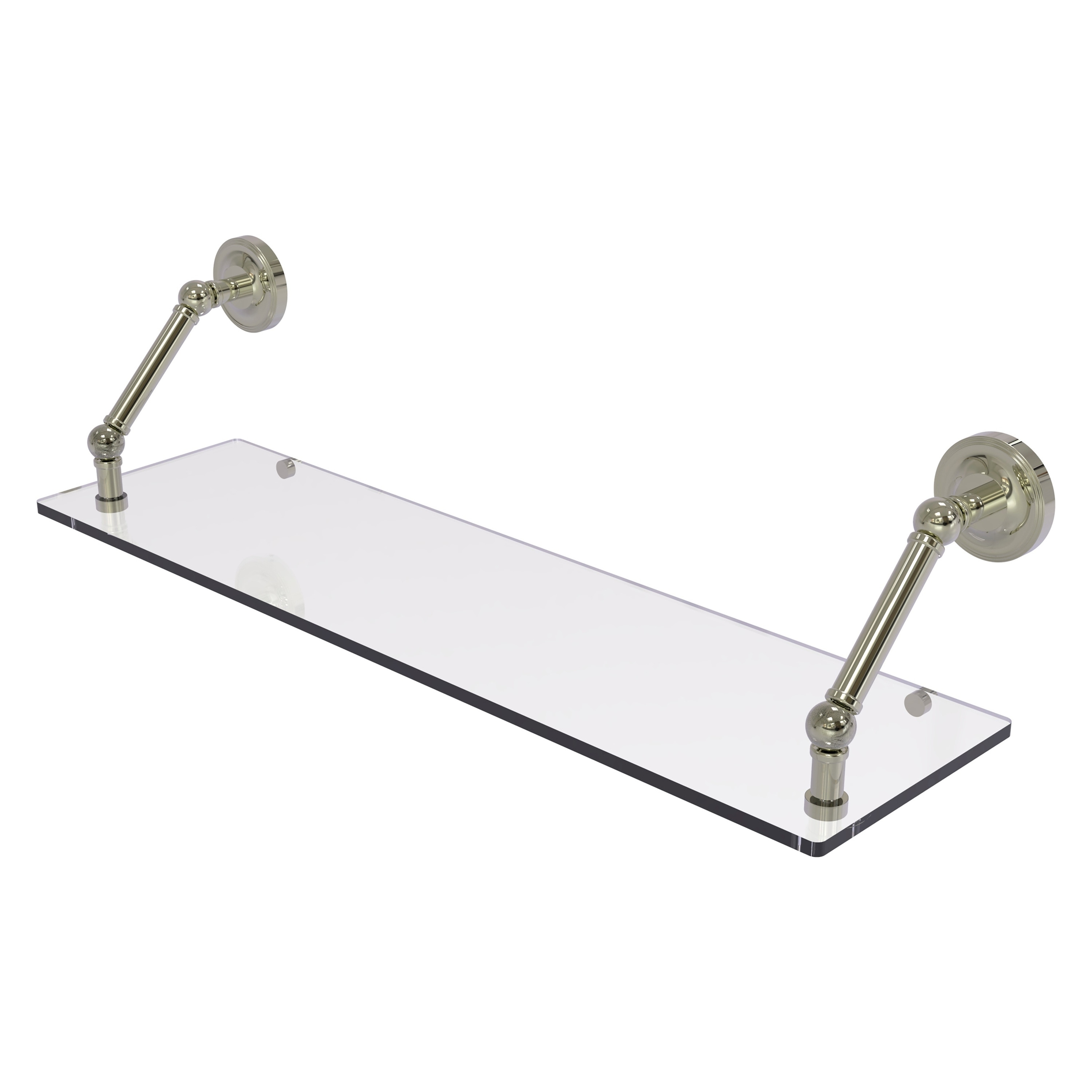Allied Brass PR-1-30-PNI Prestige Regal Polished Nickel Wall mount Bathroom Shelf ( 30-in x 8-in x 8-in )