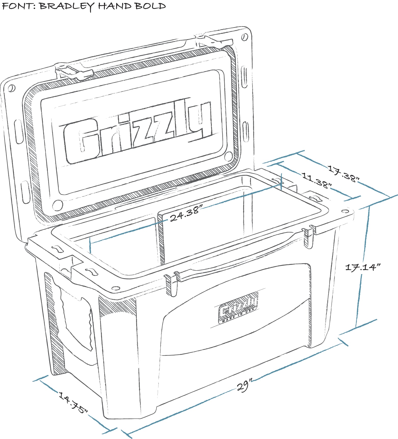 Grizzly Coolers Lime Green Insulated Chest Cooler in the Portable