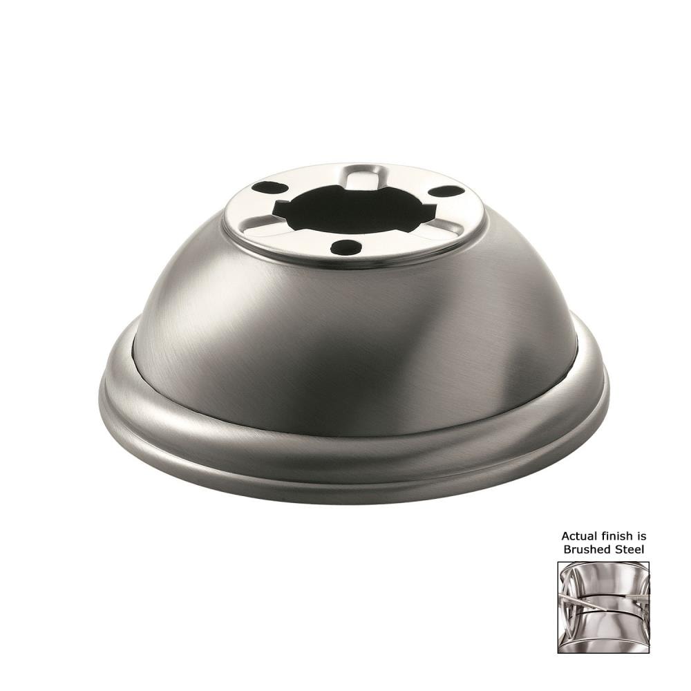 Kichler 337008BSS Fan Accessories 2.75-in Brushed Steel Steel Indoor Ceiling Fan Mount kit Mounting hardware