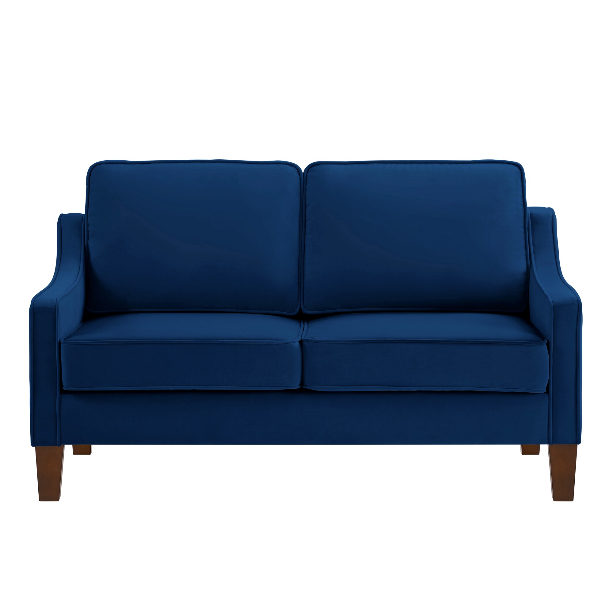 Bybafun YD3800048 51.5-in Modern Blue Velvet Sofa