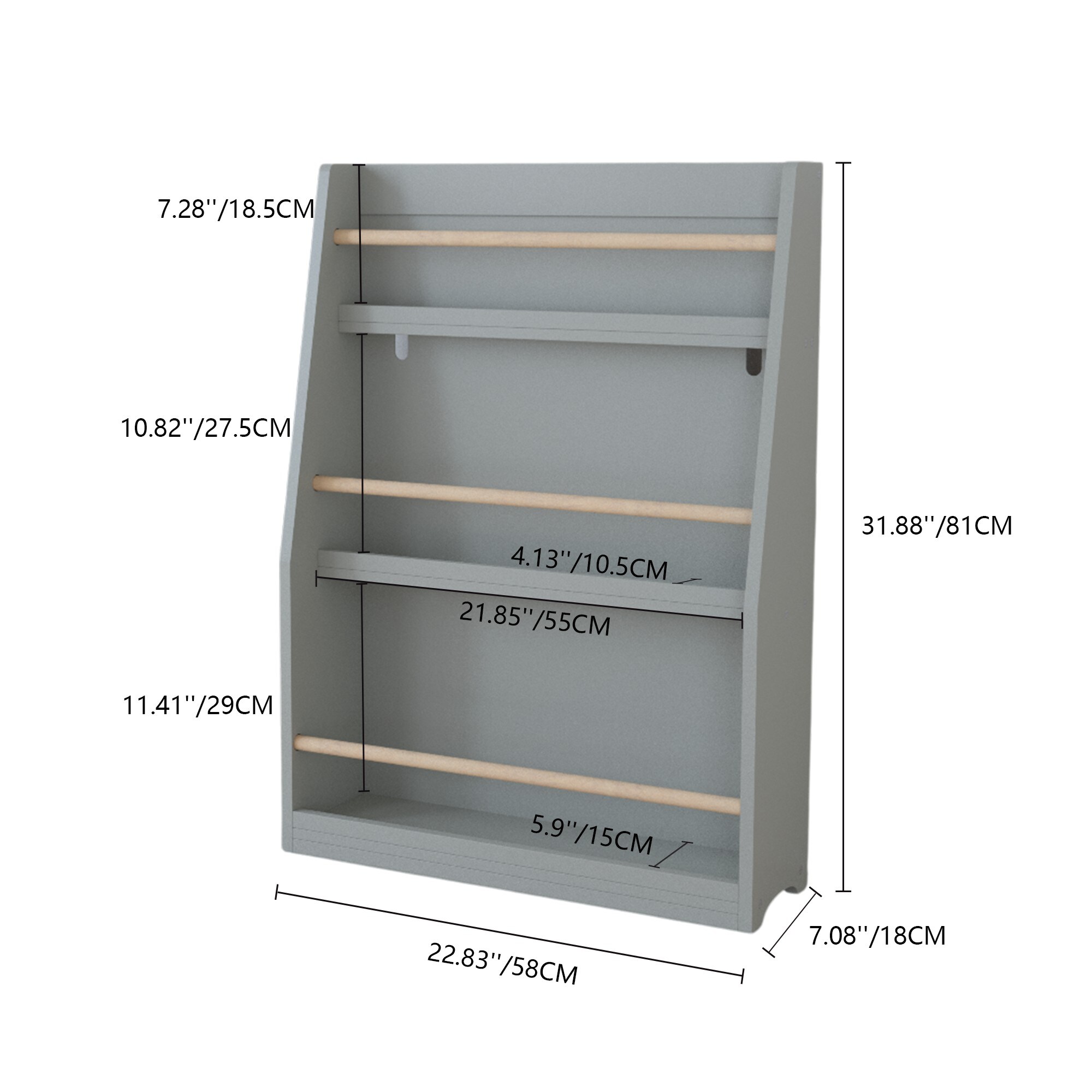 ToolCat LDSG-126-WS Kids-Bookcases - View #7