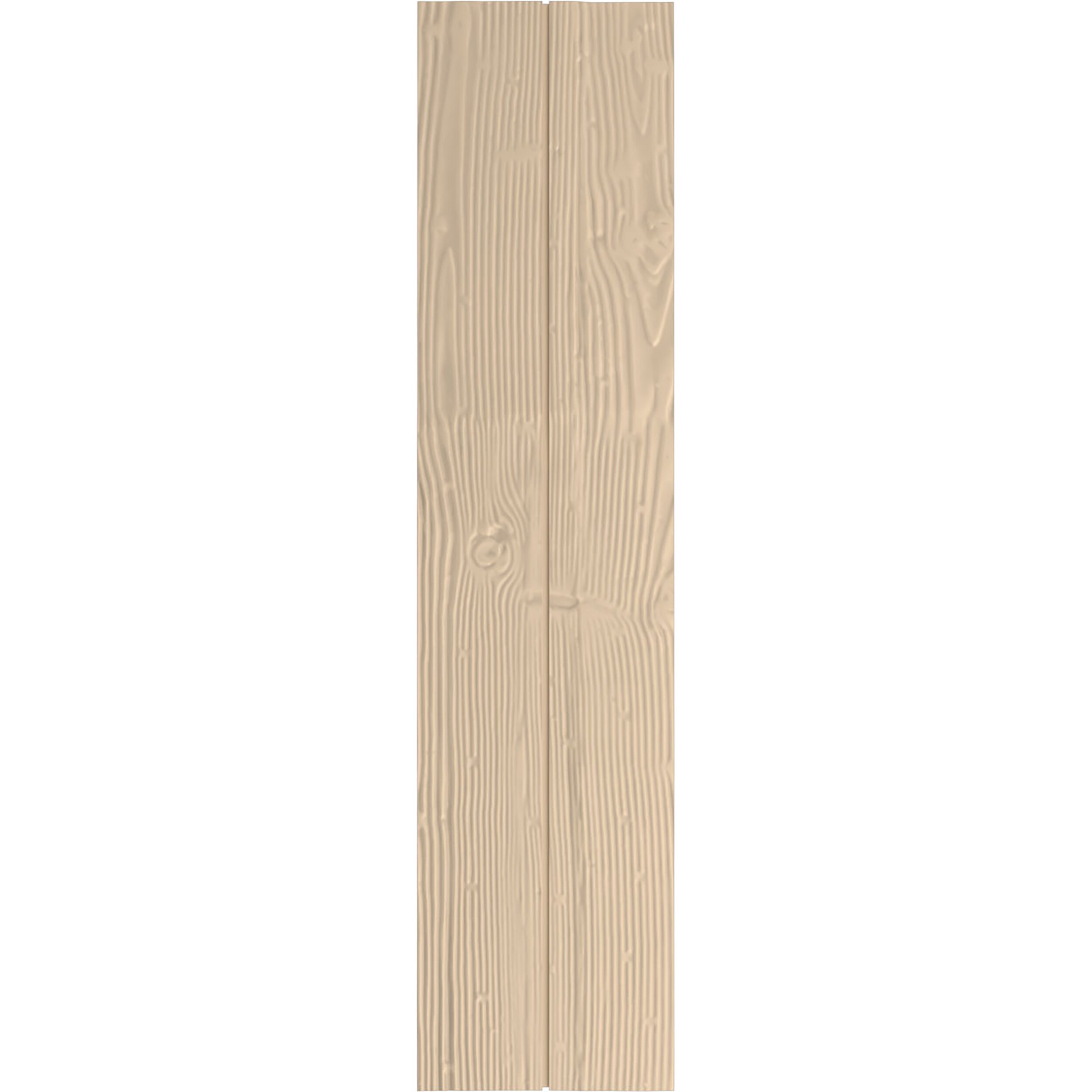 Ekena Millwork SHUBJN11X24SDPR 11-in W x 24-in H Sandblasted Paintable/Stainable Board and batten No batten Exterior Shutters ( 2 -Pack )