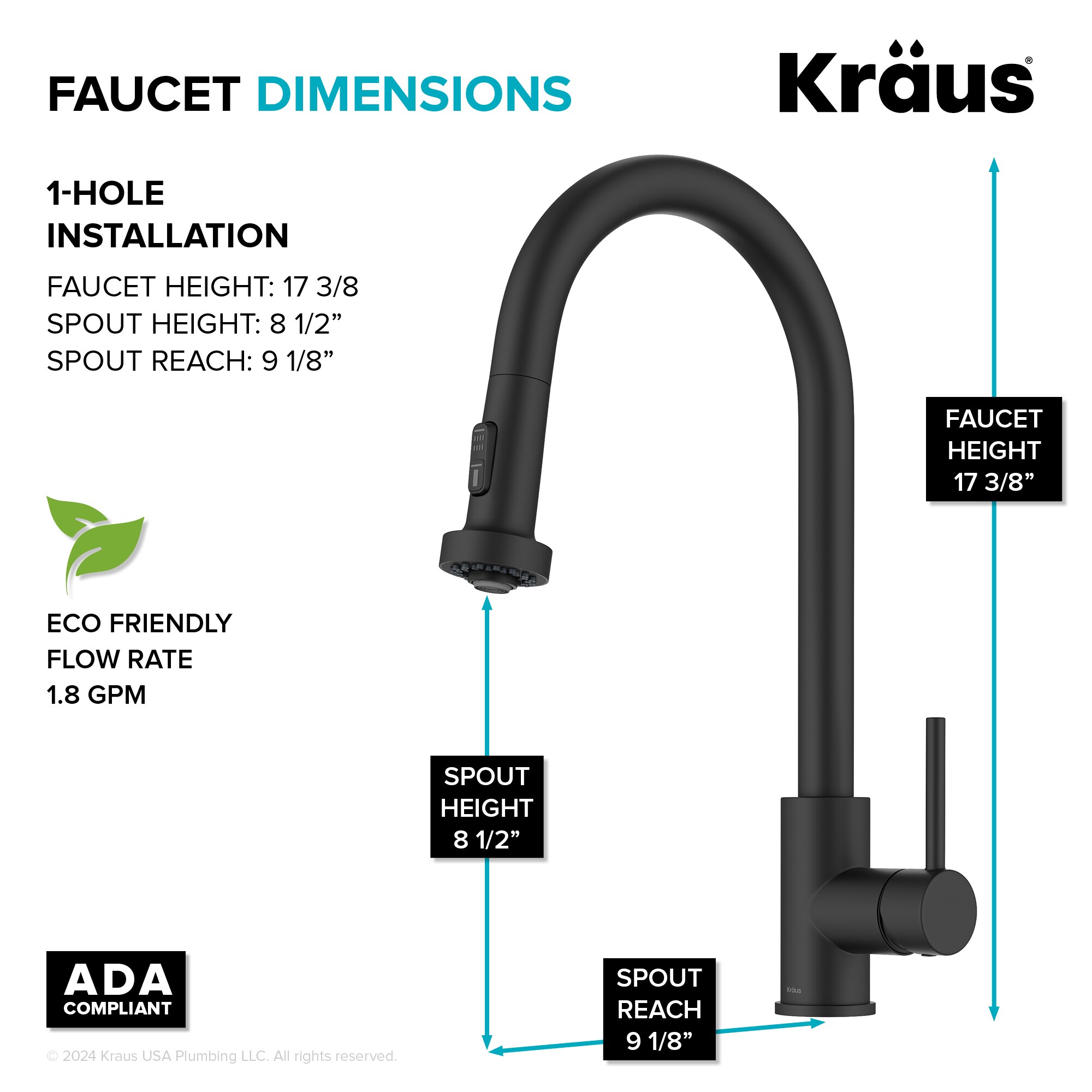 Kraus KSF-1616MB Kitchen-Faucets - View #6