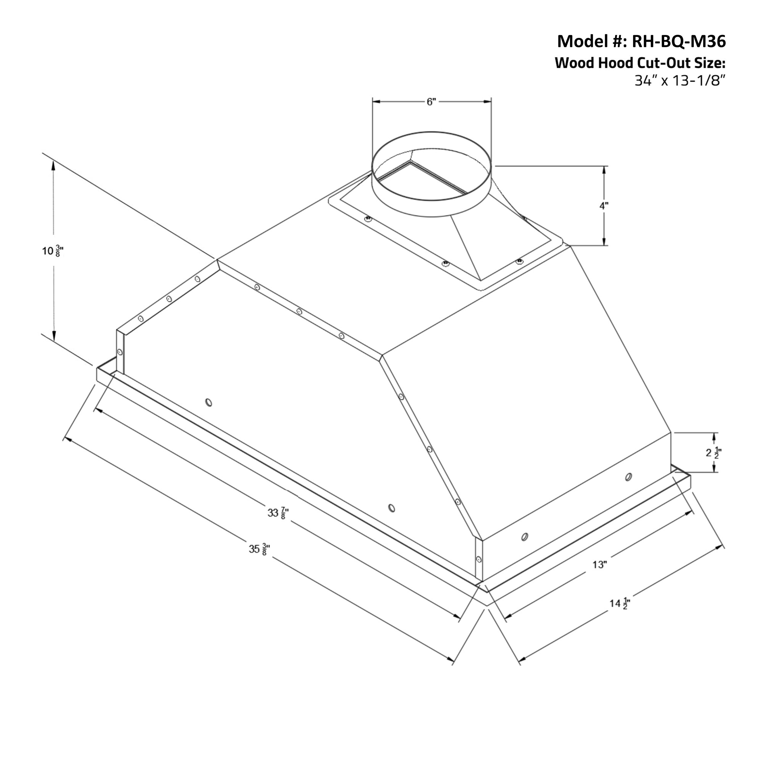 Awoco RH-BQ-M36 Undercabinet-Range-Hoods - View #7