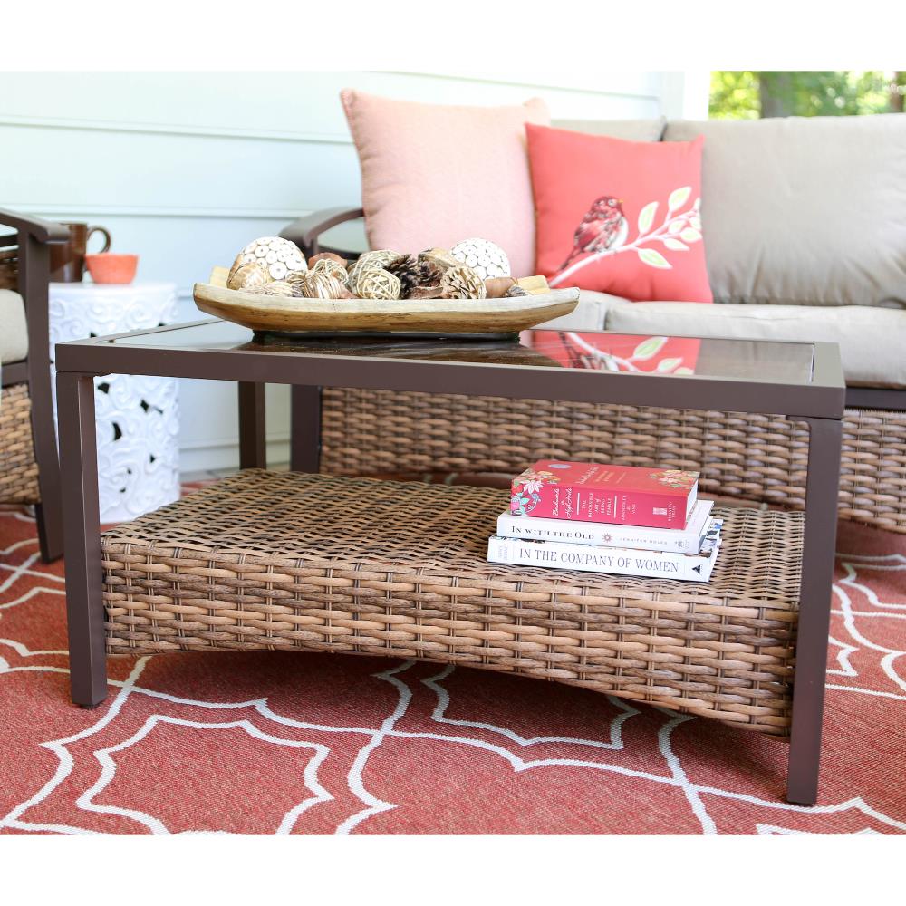 Leisure Made Thompson 4-Piece Patio Conversation Set In The Patio ...