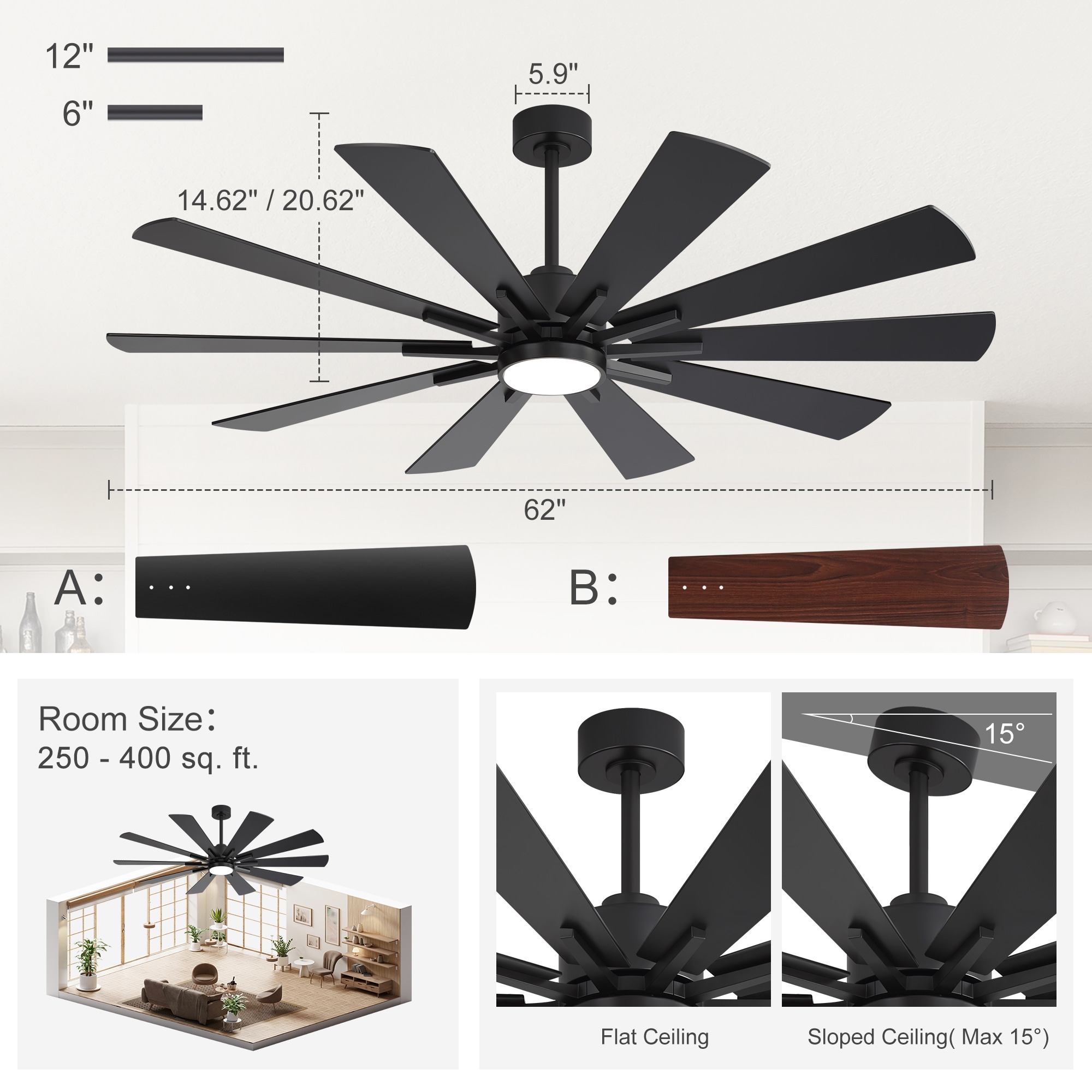 Breezary 29014-BK Ceiling-Fans - View #10