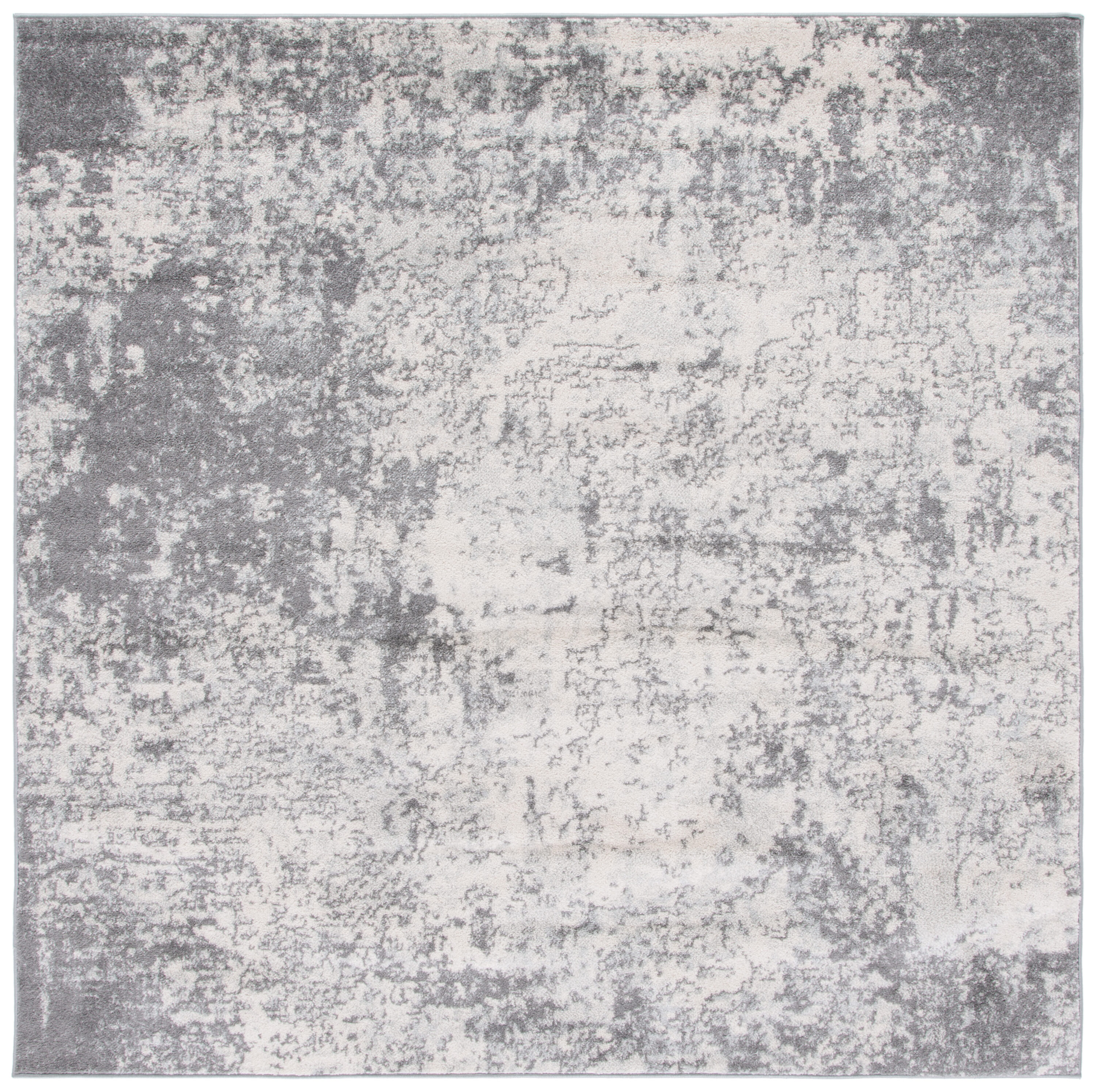 Tulum 284C Ivory Grey 7 X 7 Area Rug