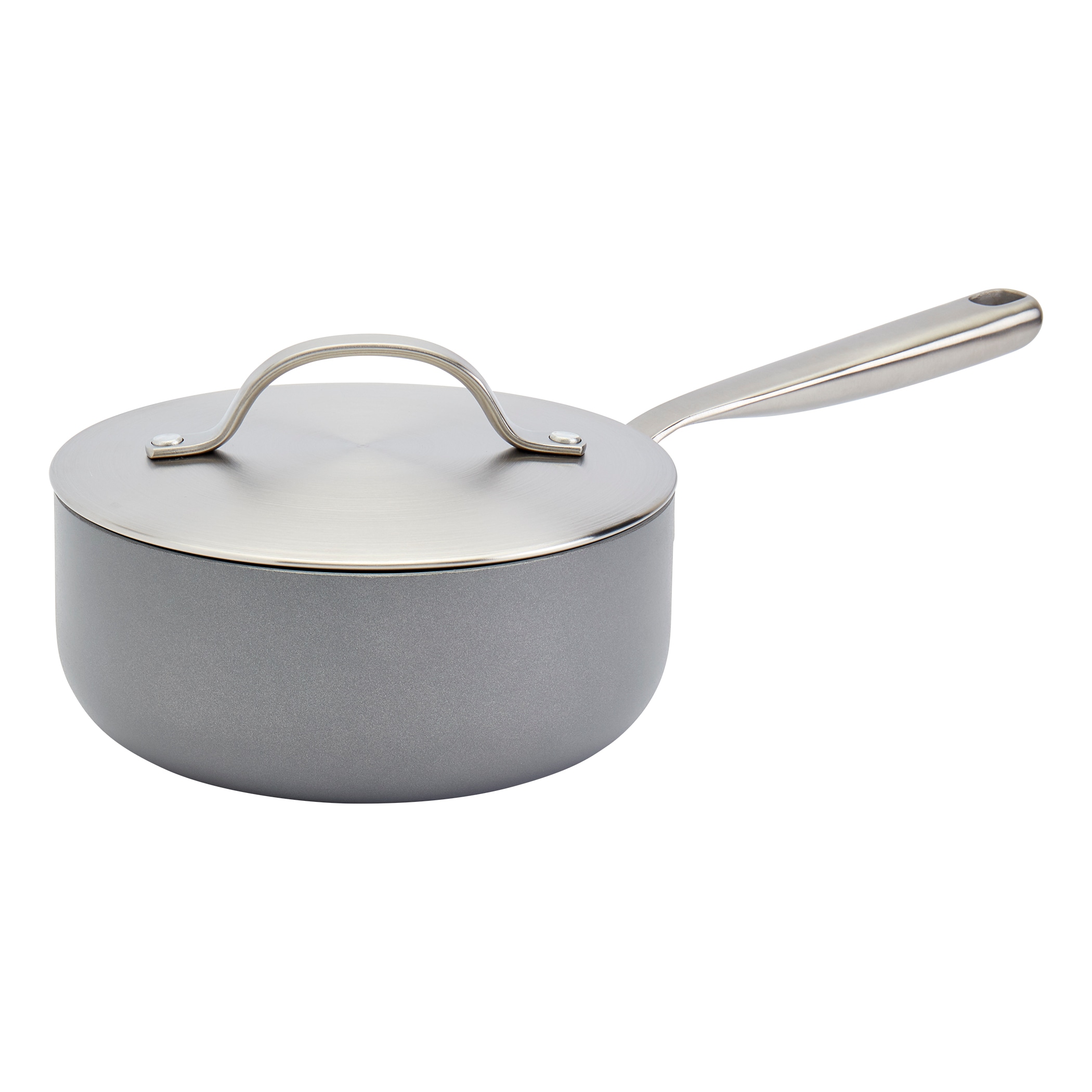 Epicurious Non-Stick Aluminum Saute Pan with Lid & Reviews