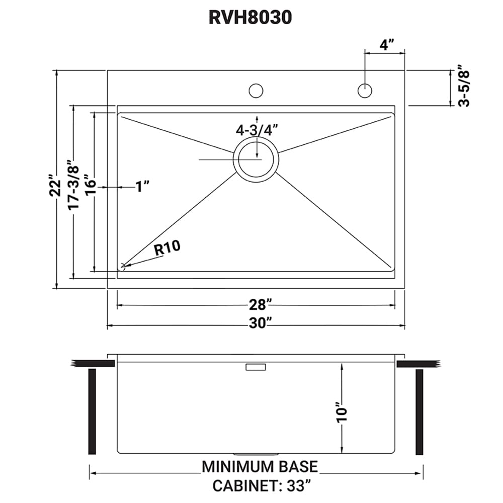 Ruvati RVH8030 Kitchen-Sinks - View #13