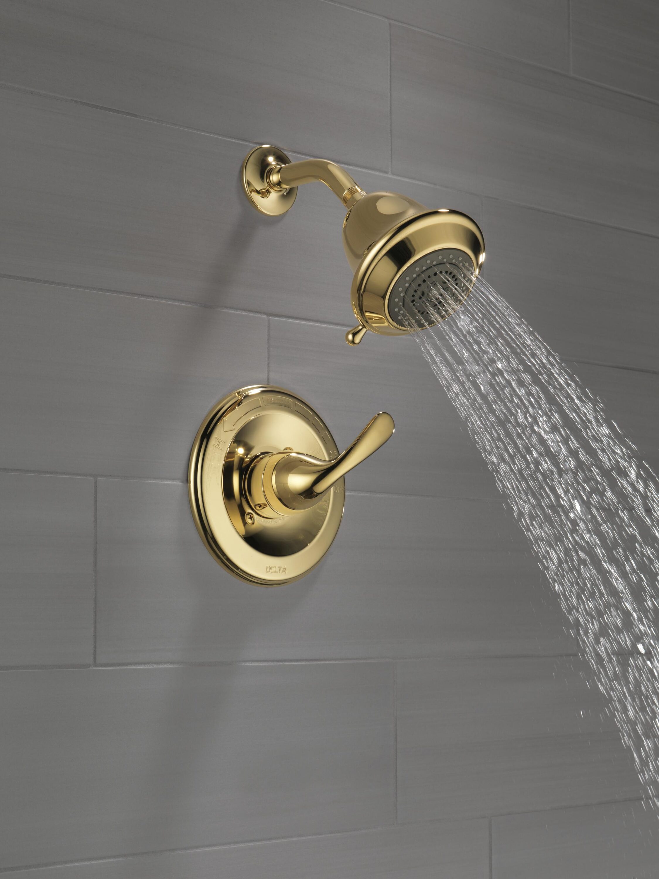 Delta Classic Polished Brass 1-handle Multi-function Round Shower ...