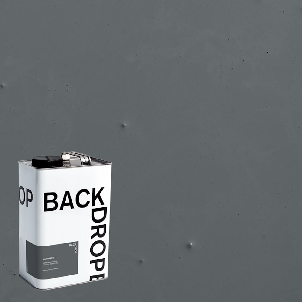 BACKDROP BD255303801 Semi-gloss NO CURFEW Dark gray with cool undertones Enamel ( 1-gallon )