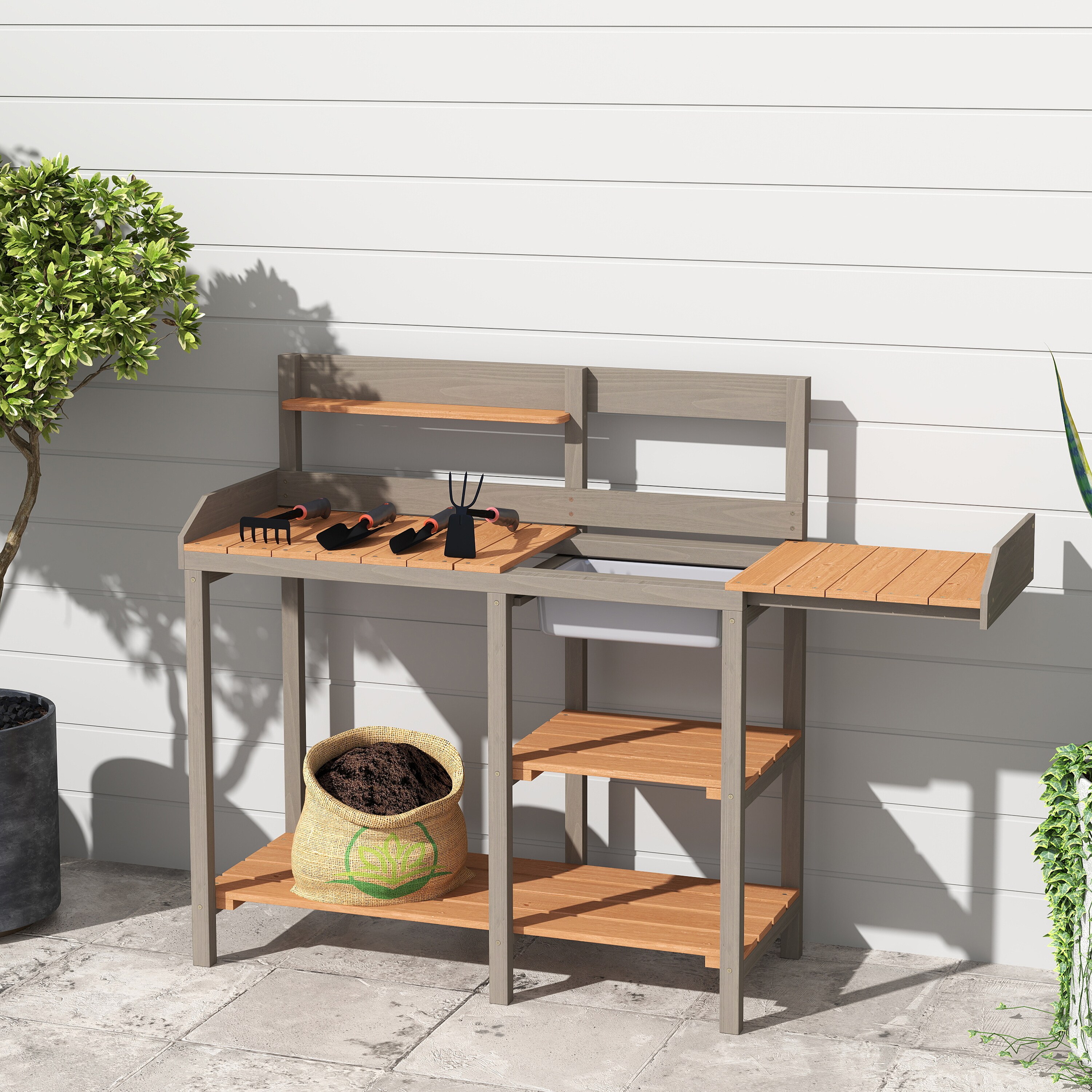 AHIOU HOME ZAAHG-P225538PB Potting-Benches - View #2