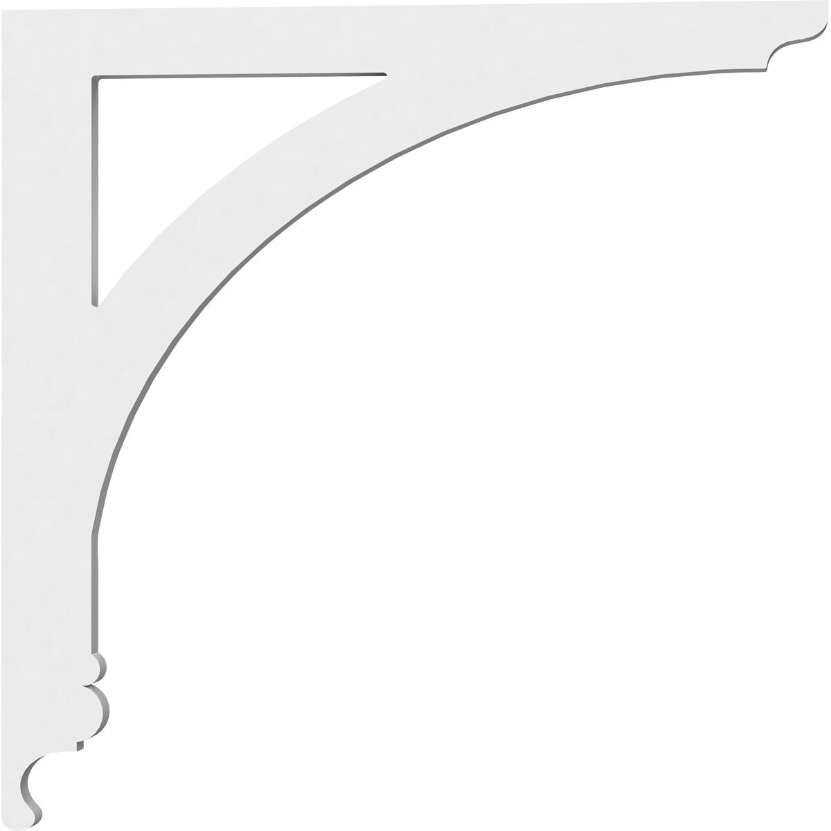 Ekena Millwork BKTP01X12X12LE Exterior-Brackets-Braces - View #3