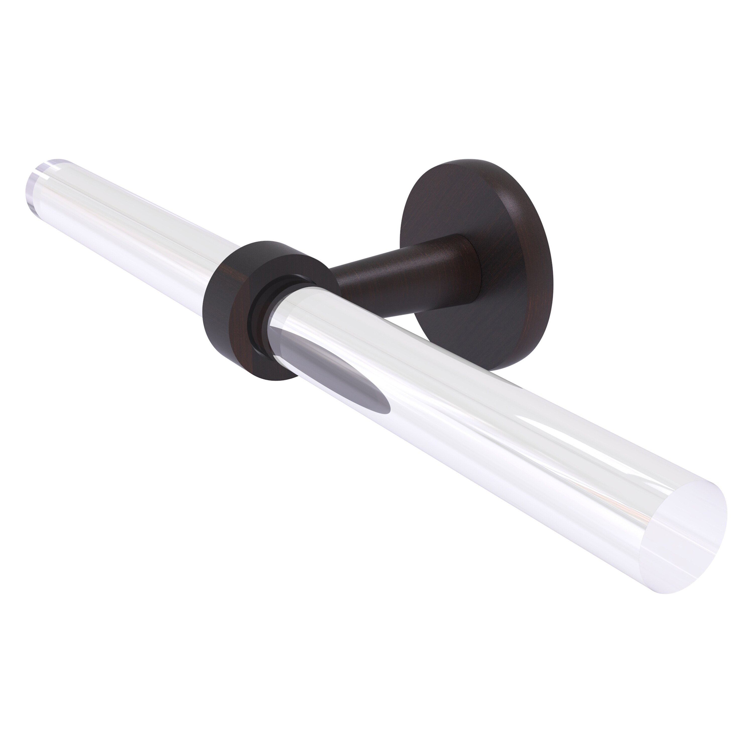 Allied Brass CV-HTB-2-VB Clearview 15-in double Venetian Bronze Wall mount Double Towel Bar
