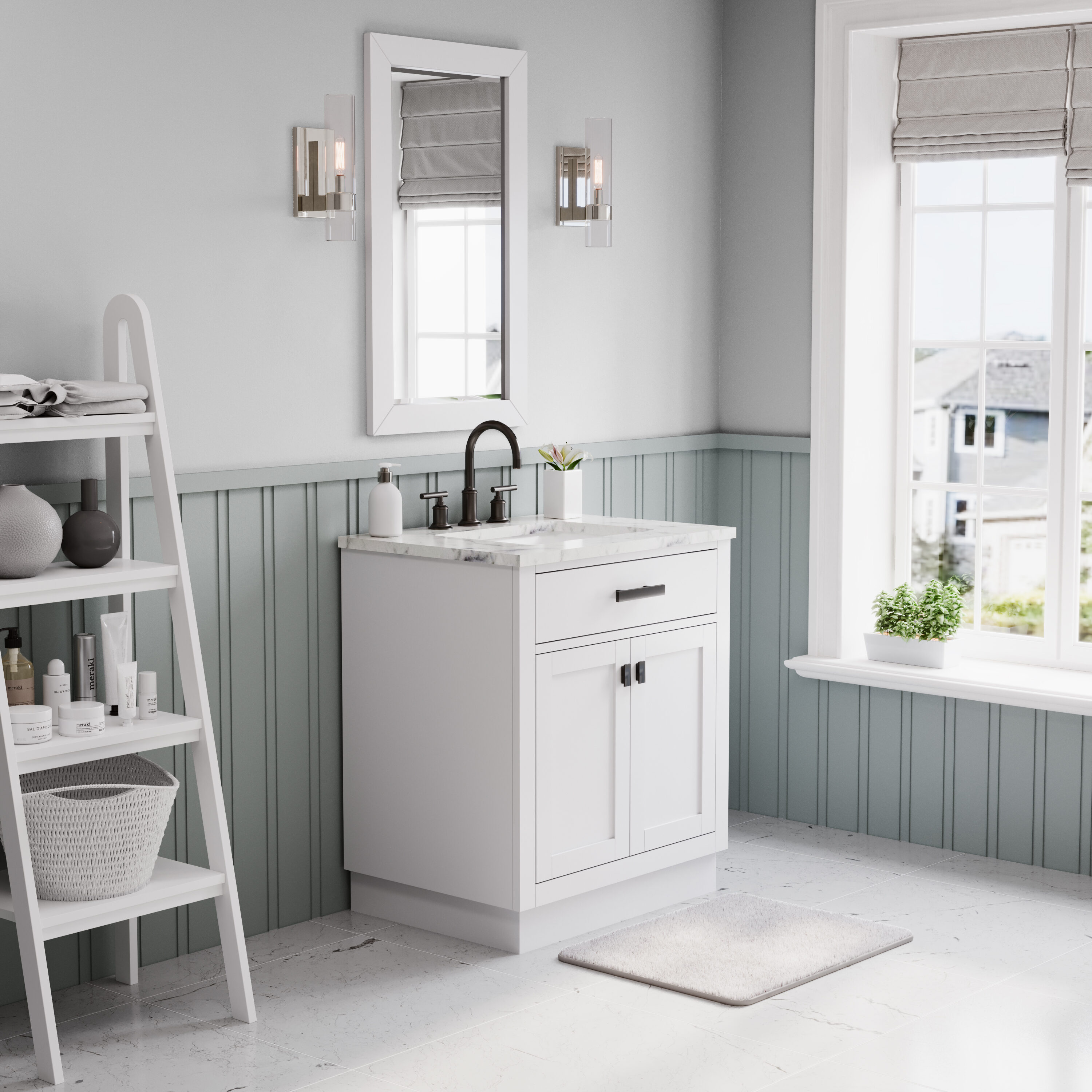 Water Creation HA30CW03PW-R24BL1403 Bath-Vanity-Combo - View #3