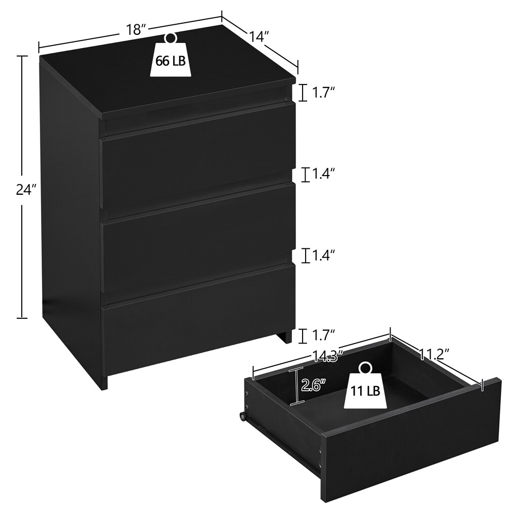 Yaheetech LS3KA70001 nightstands - View #3