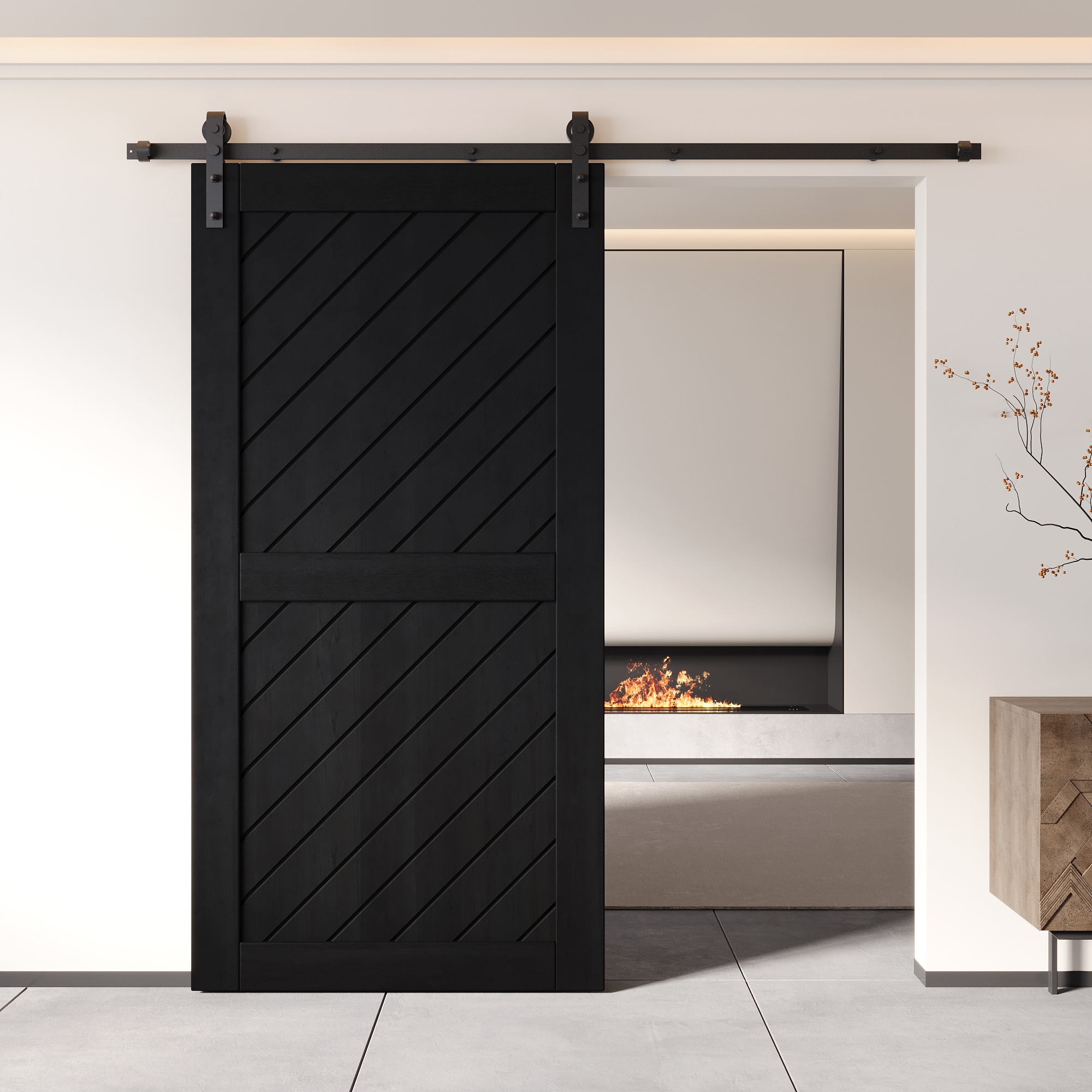 HOMACER XT1-3280-BK Barn-Doors - View #8