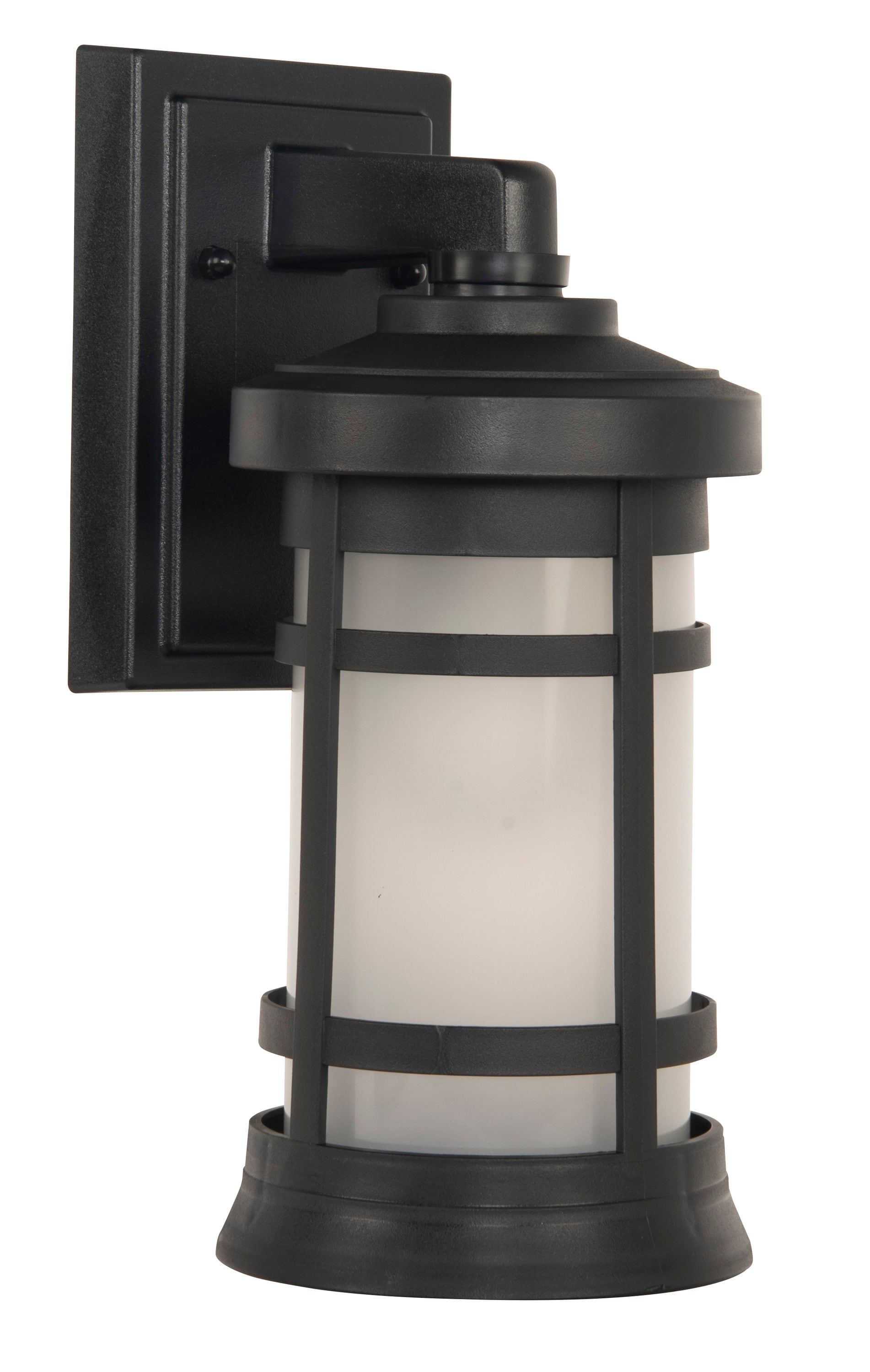 Craftmade ZA2304-TB Composite 1 -Light 13-in H Matte Black Hardwired Outdoor Wall Light