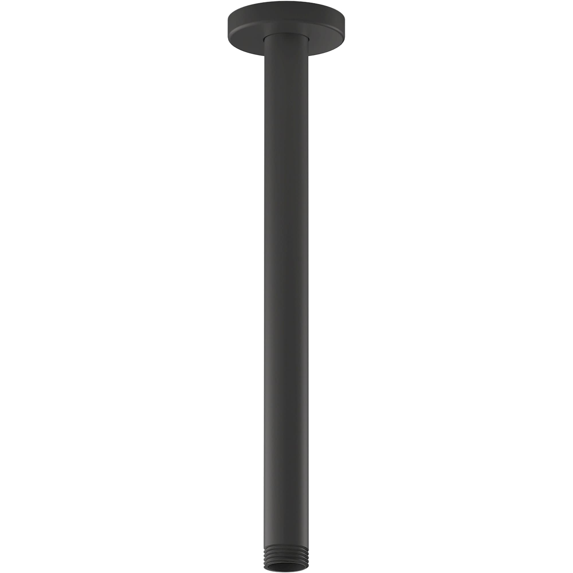 KOHLER K-26321-BL Matte Black 11.9375-in Universal Shower Shower arm and flange 0.73-in -ID