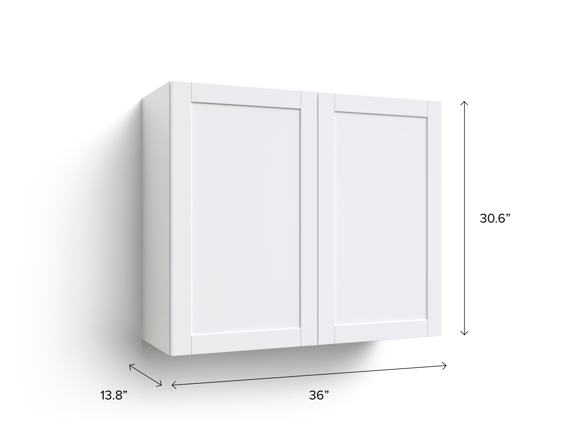 NewAge Products Home Cabinet 36-in W x 30.6-in H x 13.8-in D White Door ...
