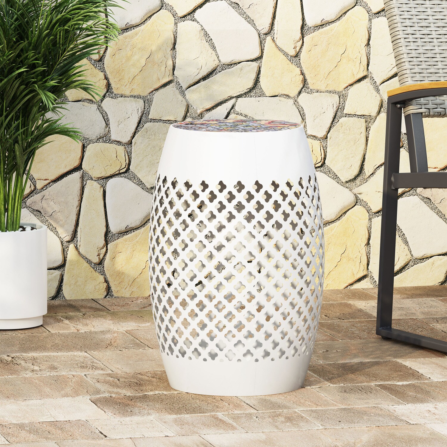Streamdale Furniture 70508.00WHI Patio-Tables - View #5