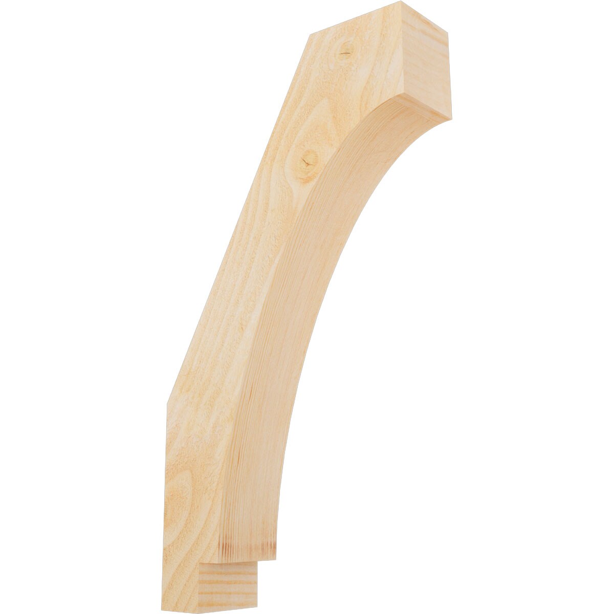 Ekena Millwork BRC04X14X26IMP00RDF 4-in x 14-in x 26-in Douglas Fir Unfinished Wood Imperial Rough Sawn Knee Brace