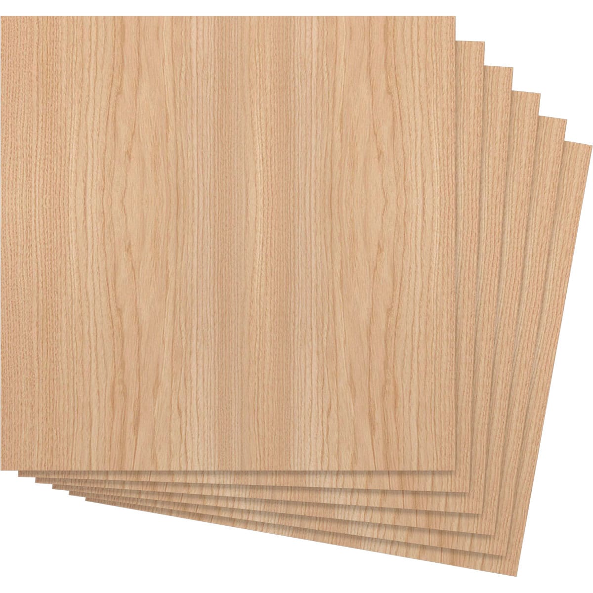 Ekena Millwork HBW24X24X375BHI 23-3/4-in x 23-3/4-in Smooth Paintable/Stainable Wood Wall Panel ( 6 -Pack, Covers 3.92-sq ft )